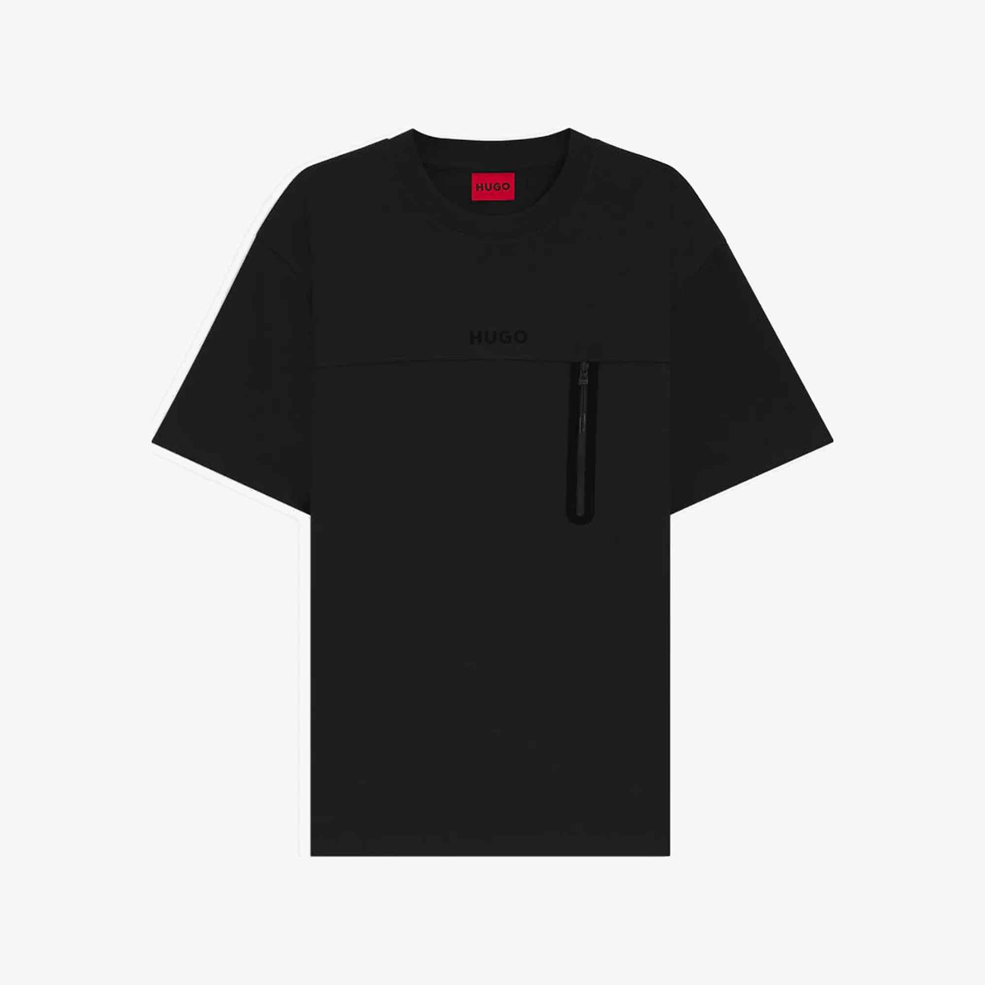 Reflective Detail Vertical Zip Tee
