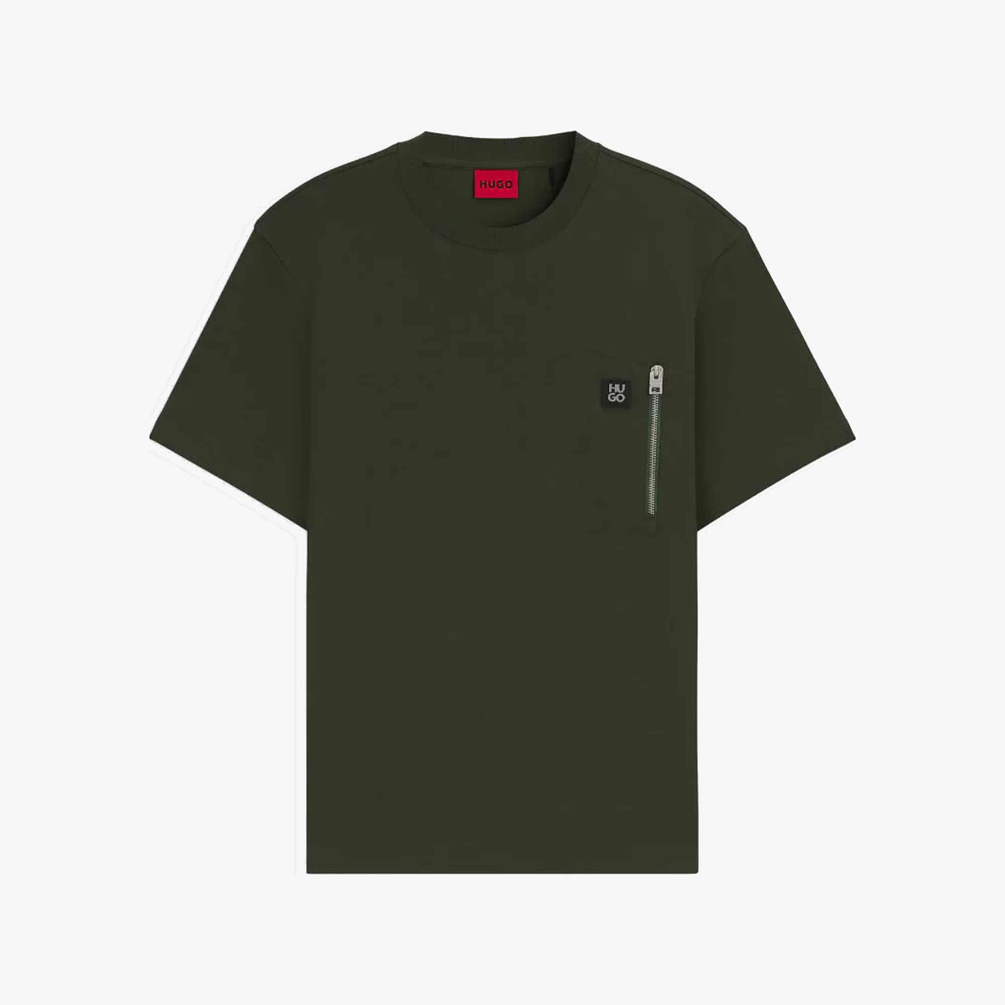 Zip Pocket Interlock Cotton Tee