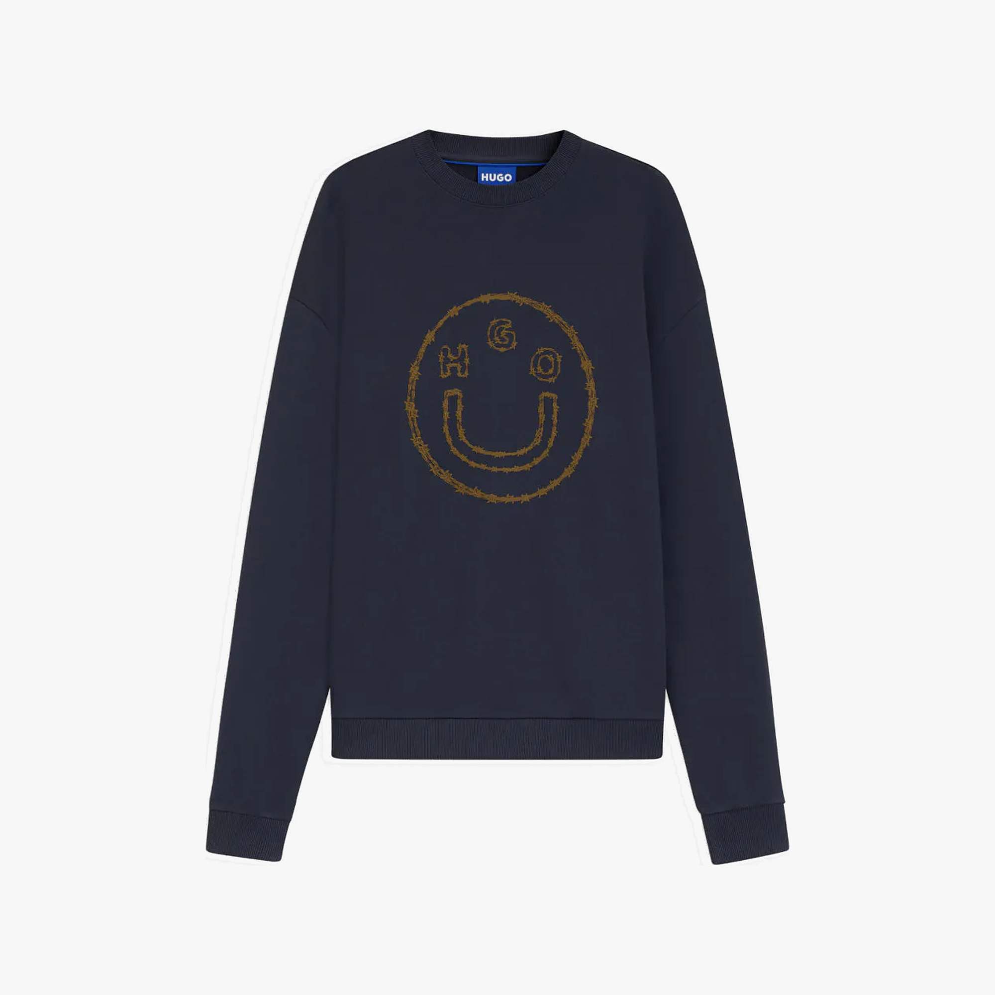 Cotton Terry Sweatshirt With Signature Print