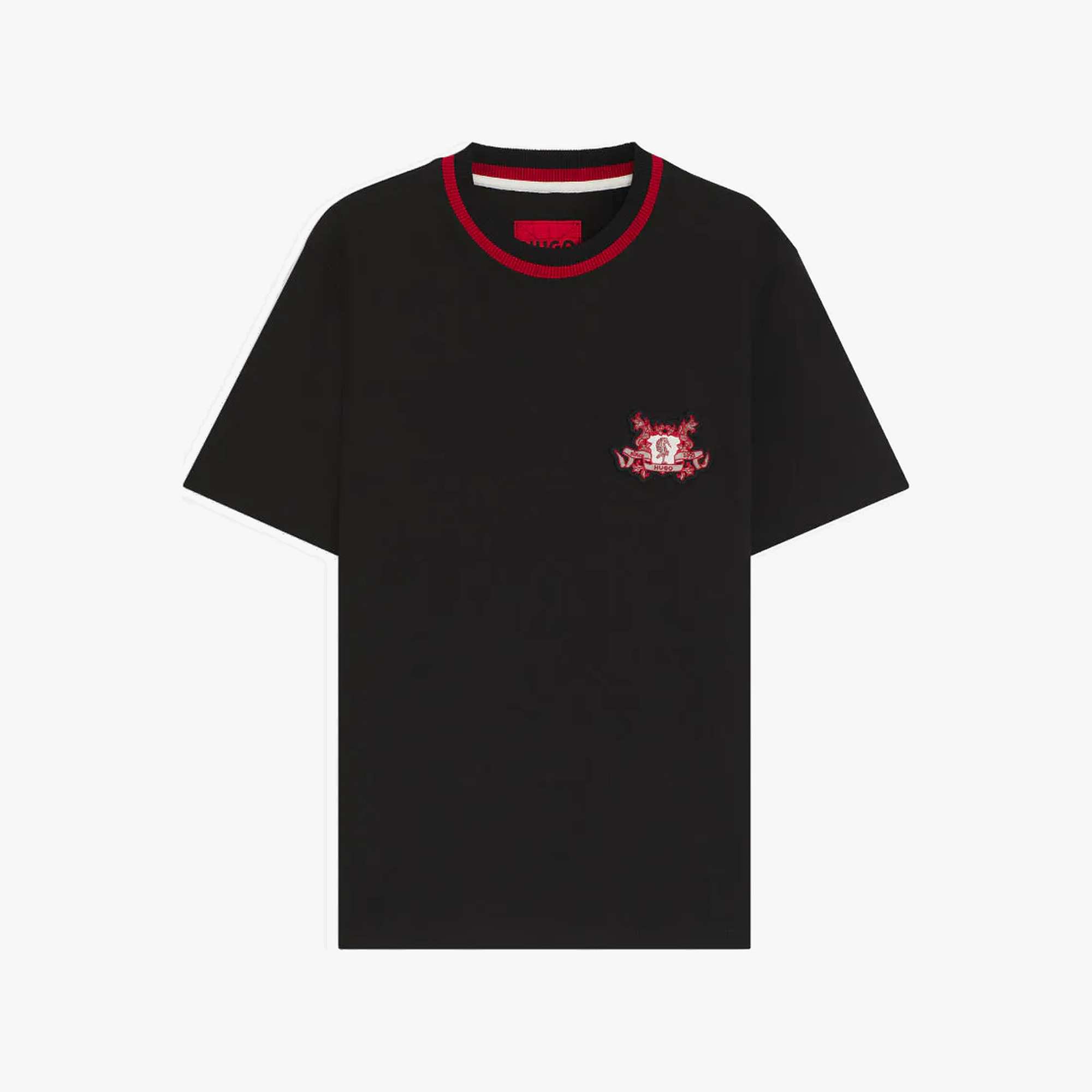 Collegiate Logo Striped Collar Tee