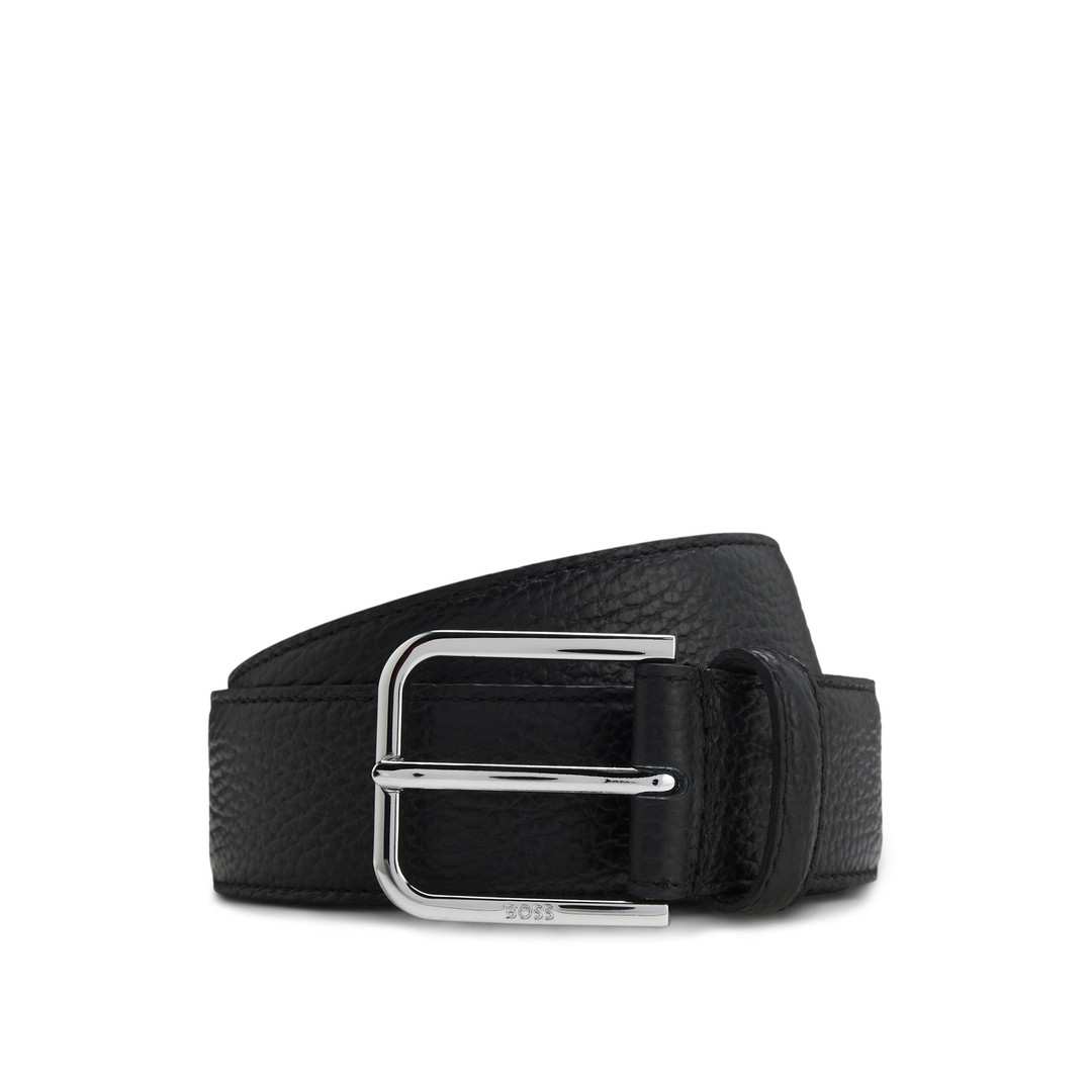 Italian-Leather Belt with Pin Buckle
