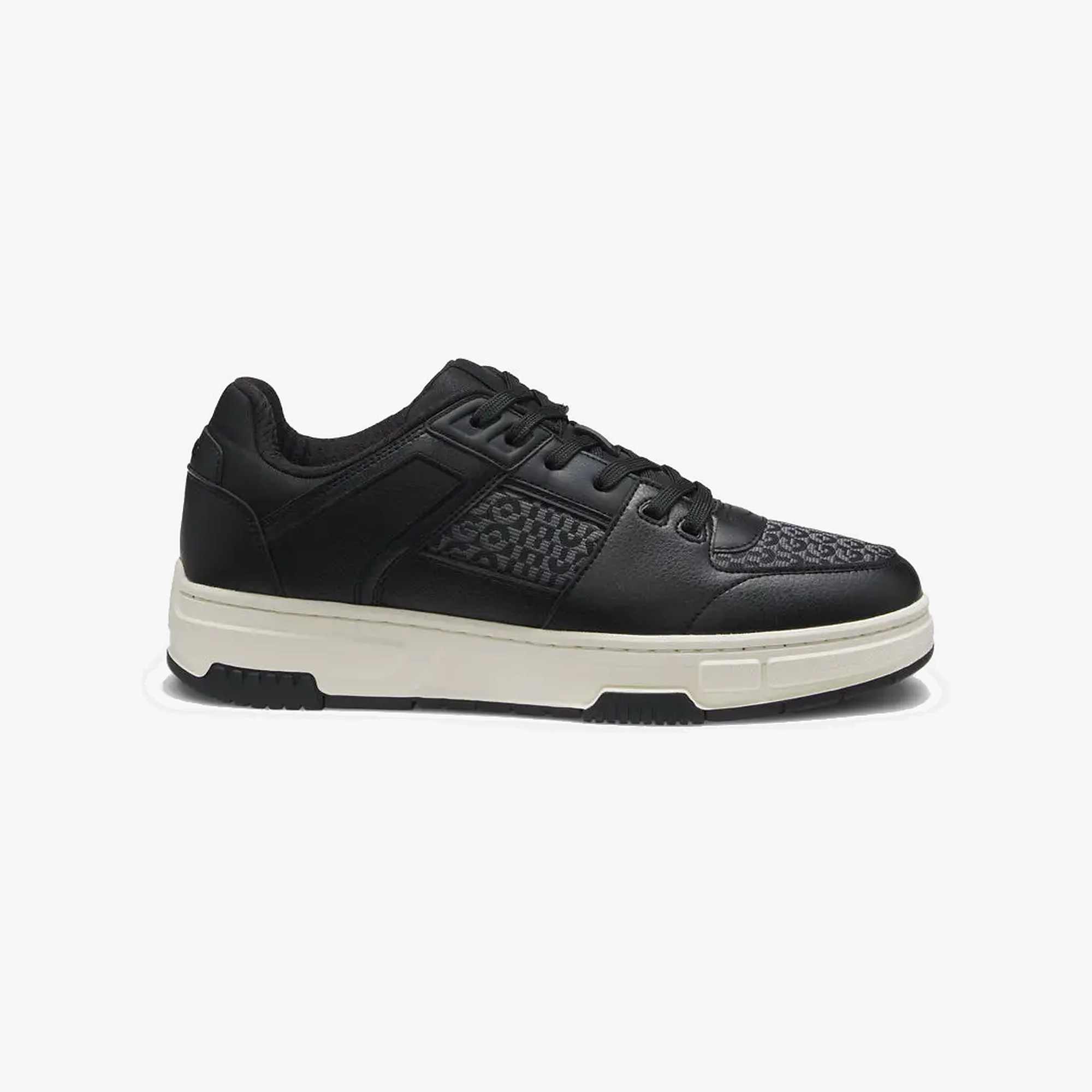 Monogram-Detail Trainers In Faux Leather
