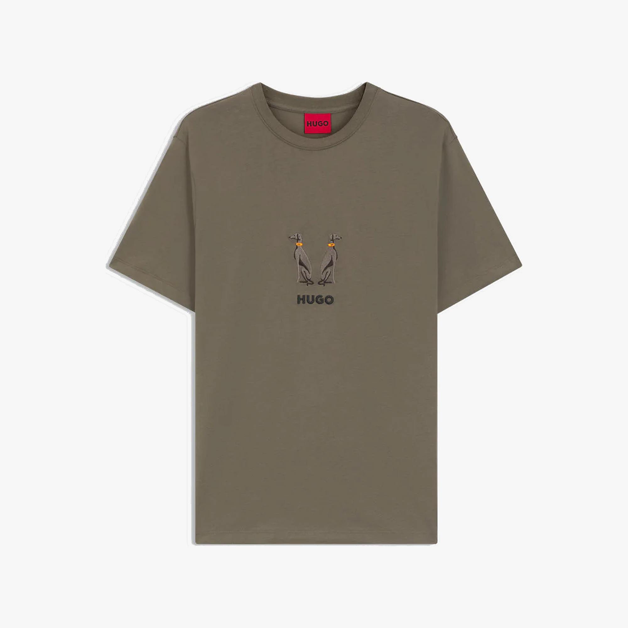 Cotton-Jersey T-Shirt With Embroidered Logo Artwork
