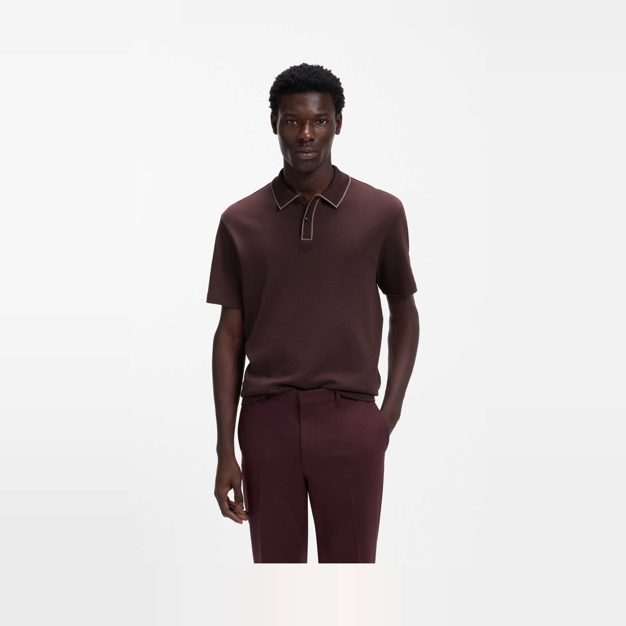 Contrast-Tipped Cotton Polo Shirt