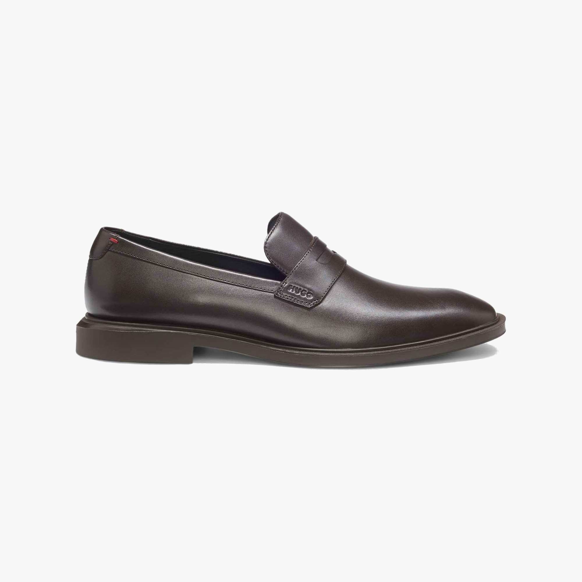 Penny-Trim Leather Loafers