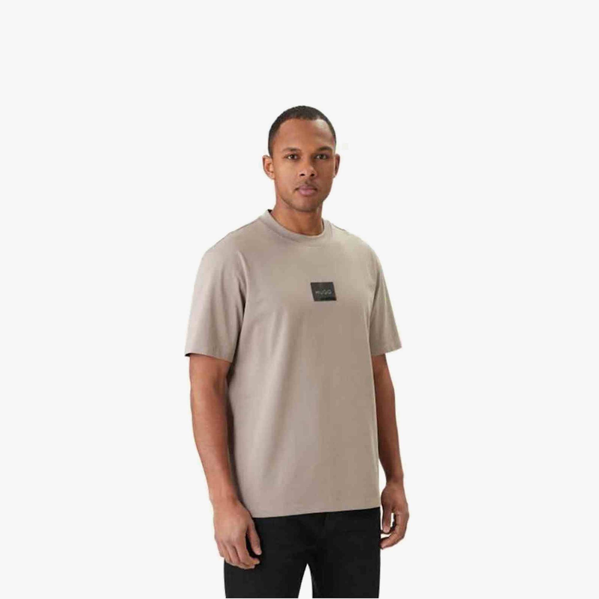 Relaxed-Fit Cotton T-Shirt with Logo Patch