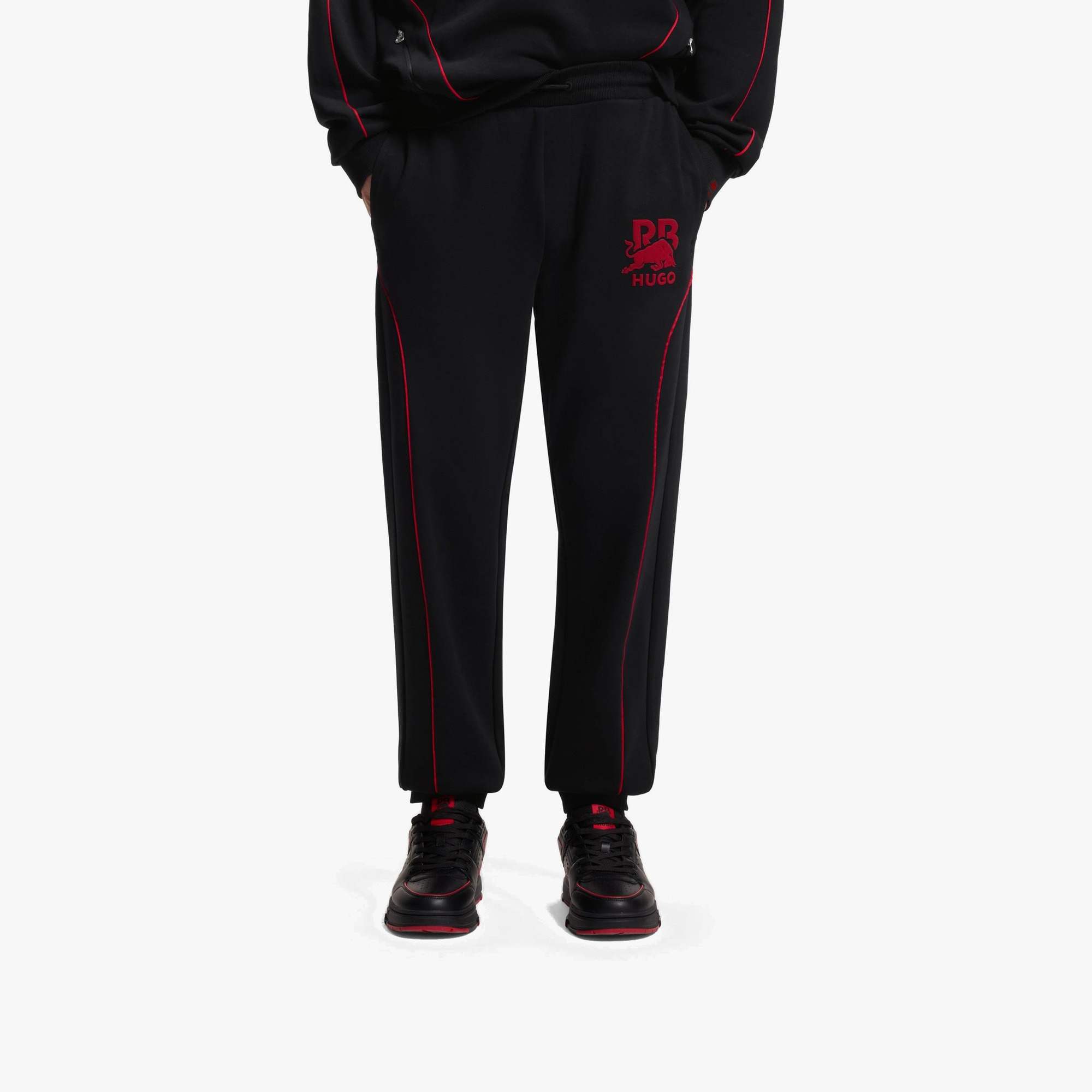 HUGO x RB Stretch-Cotton Tracksuit Bottoms