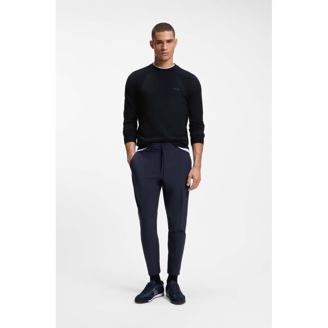 Cotton-Blend Sweater with Bodymapping Structure