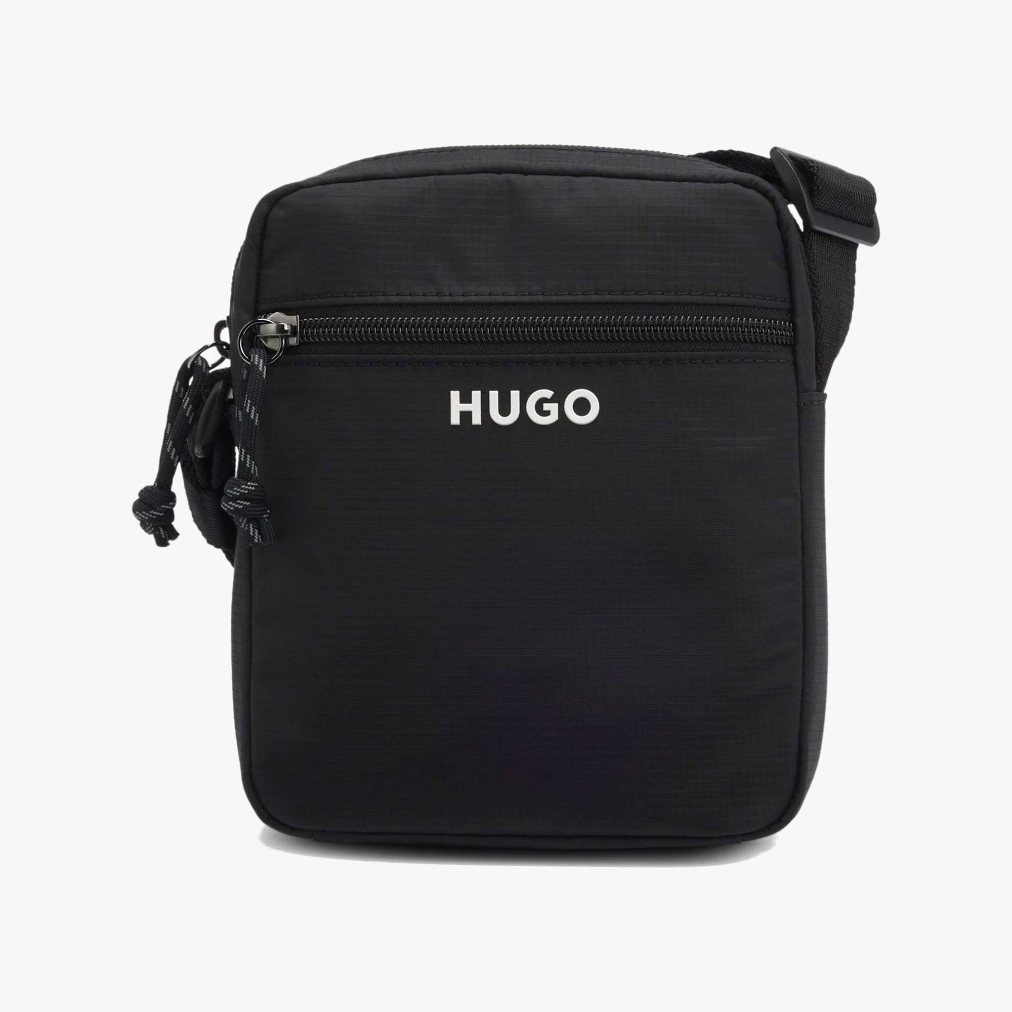 Structured Crossbody Bag with Printed Logo