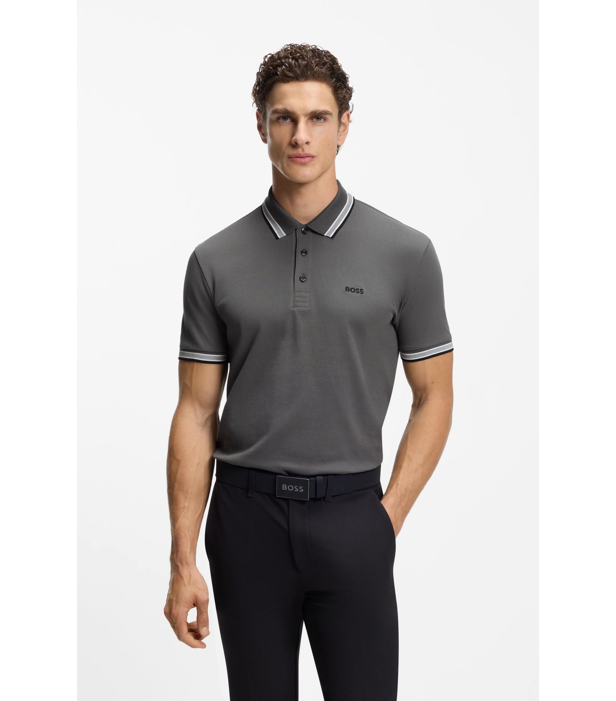Paddy Polo Shirt In Cotton Pique With Logo Undercollar