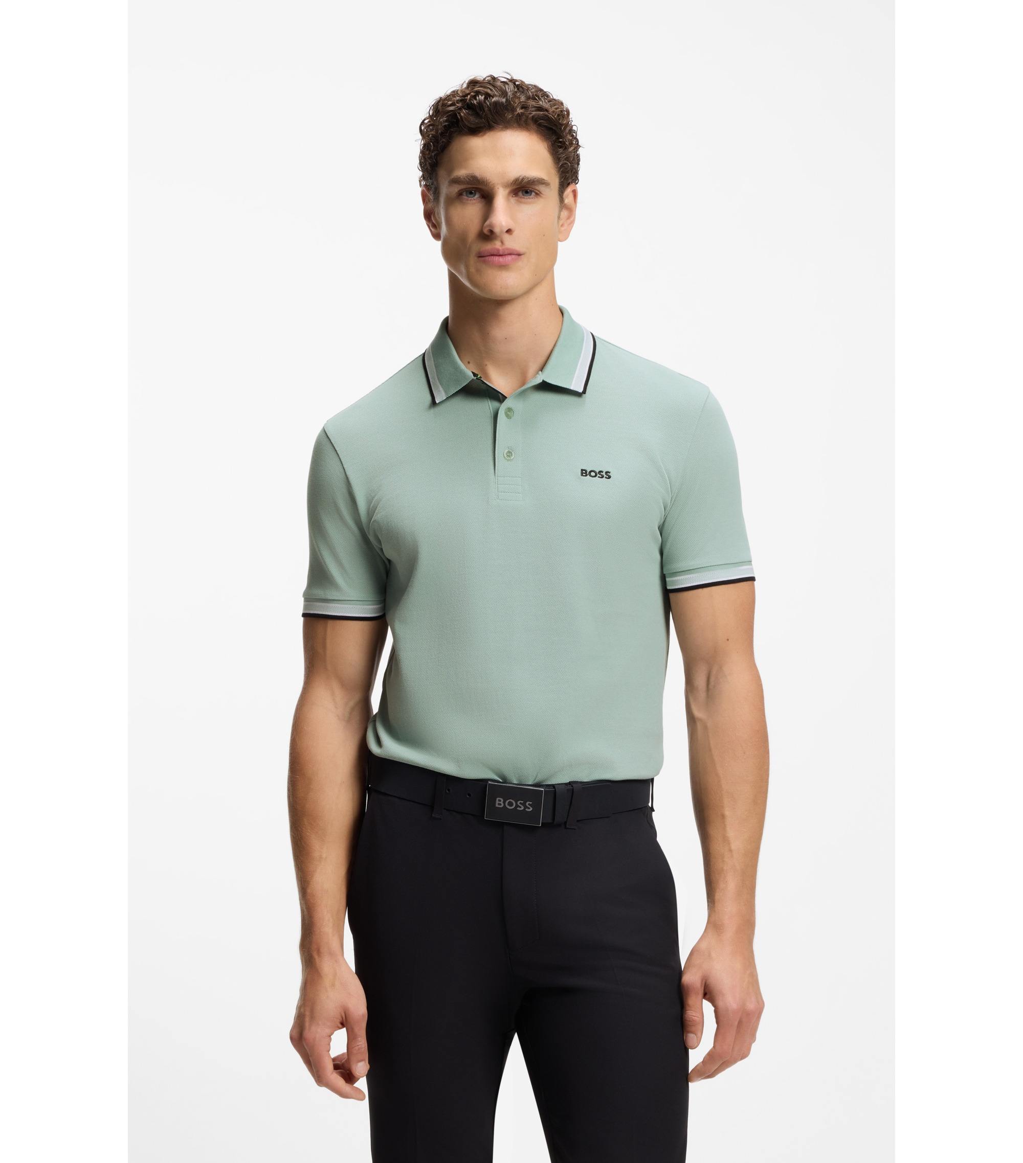 Paddy Polo Shirt In Cotton Pique With Logo Undercollar