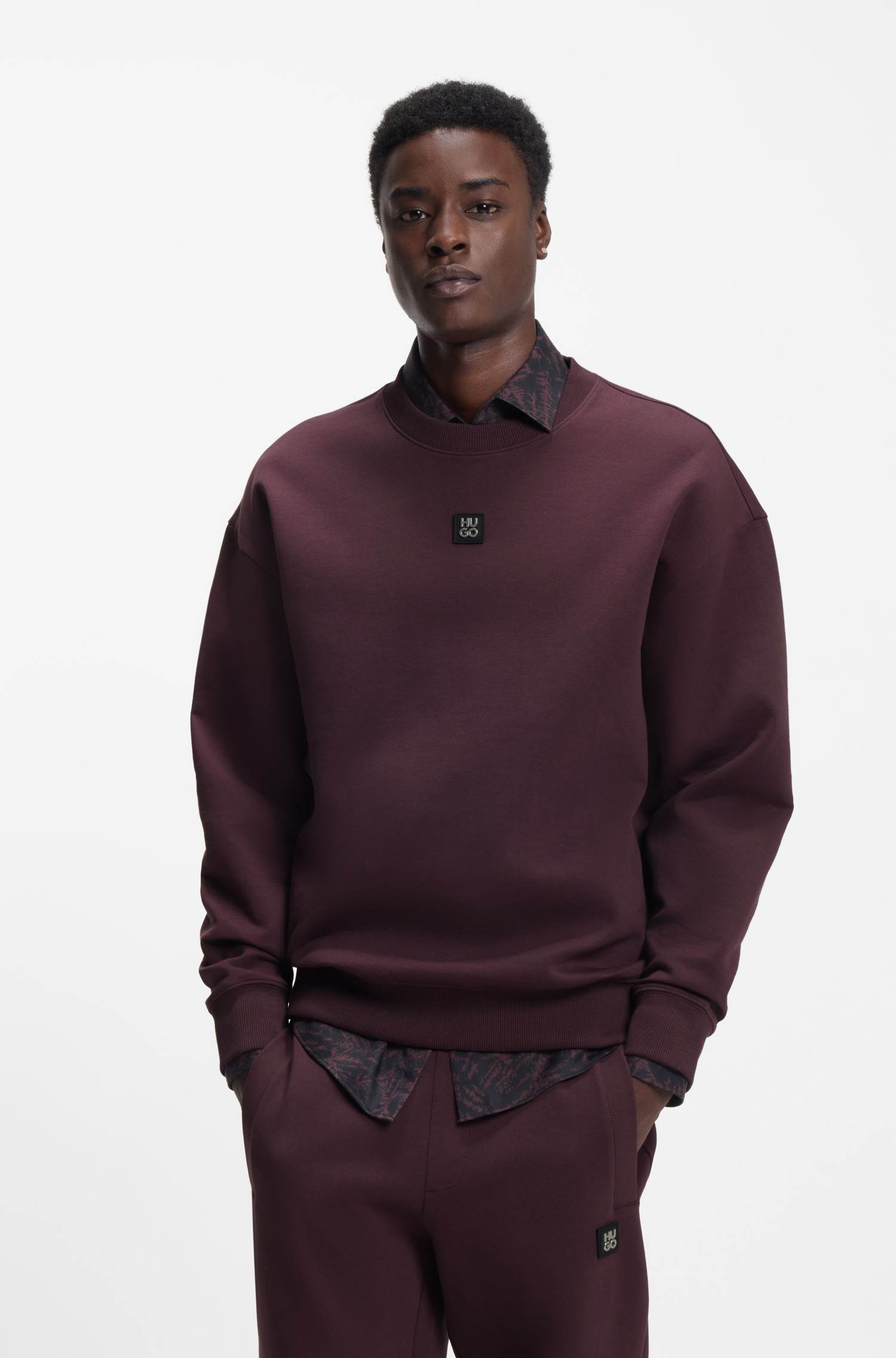 Relaxed-Fit Cotton-Blend Sweatshirt