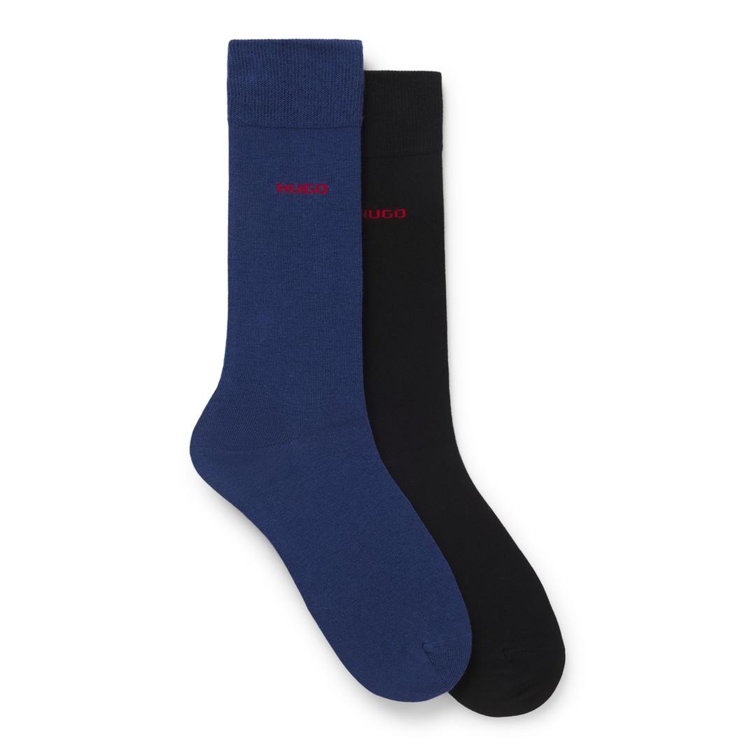 Two-Pack Regular-Length Logo Socks