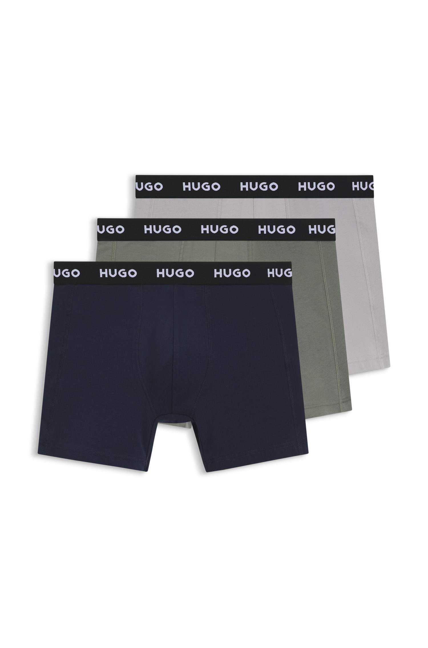 Three-Pack Logo-Waistband Boxer Briefs