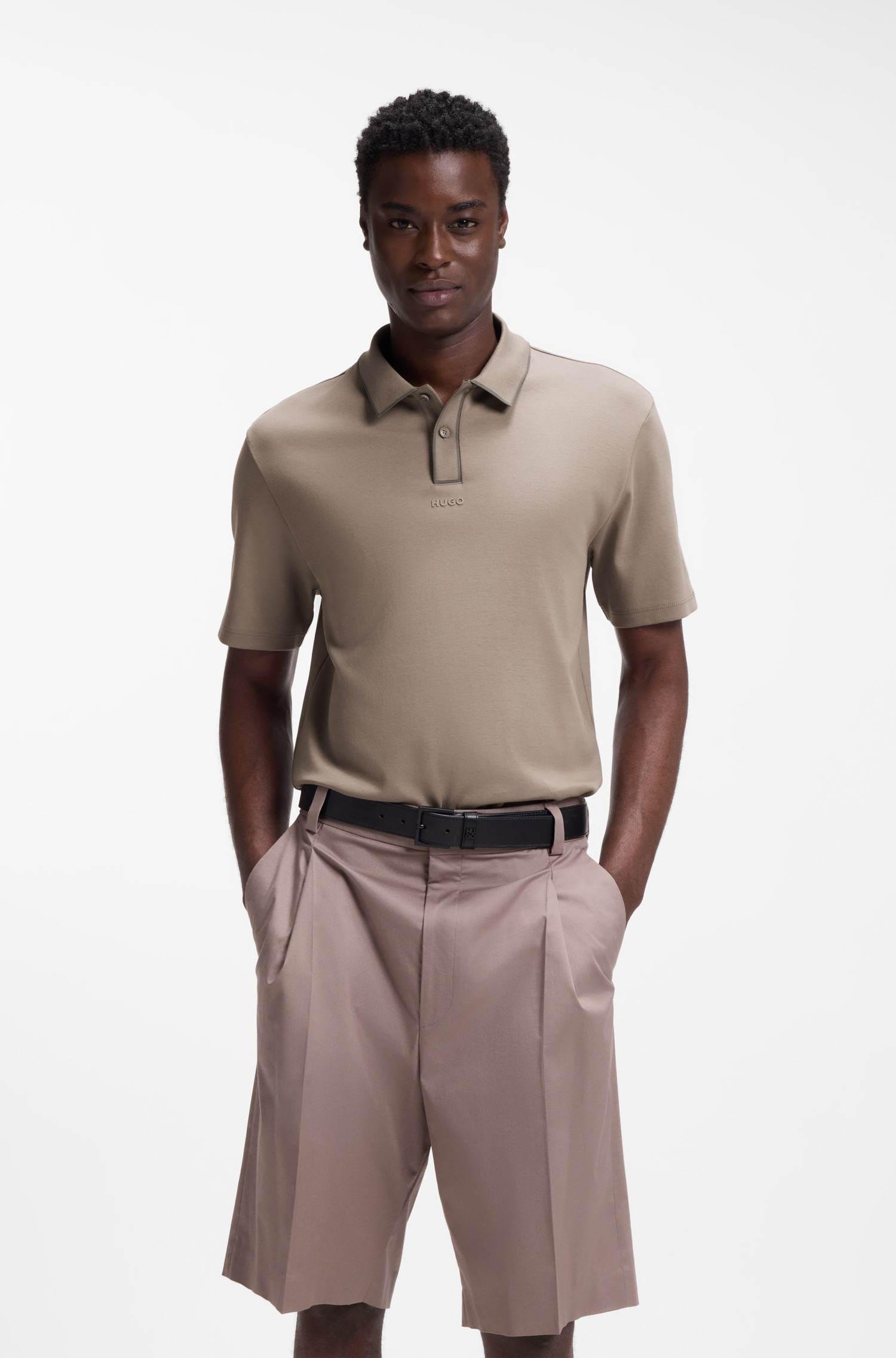 Contrast-Tipped Cotton Polo Shirt