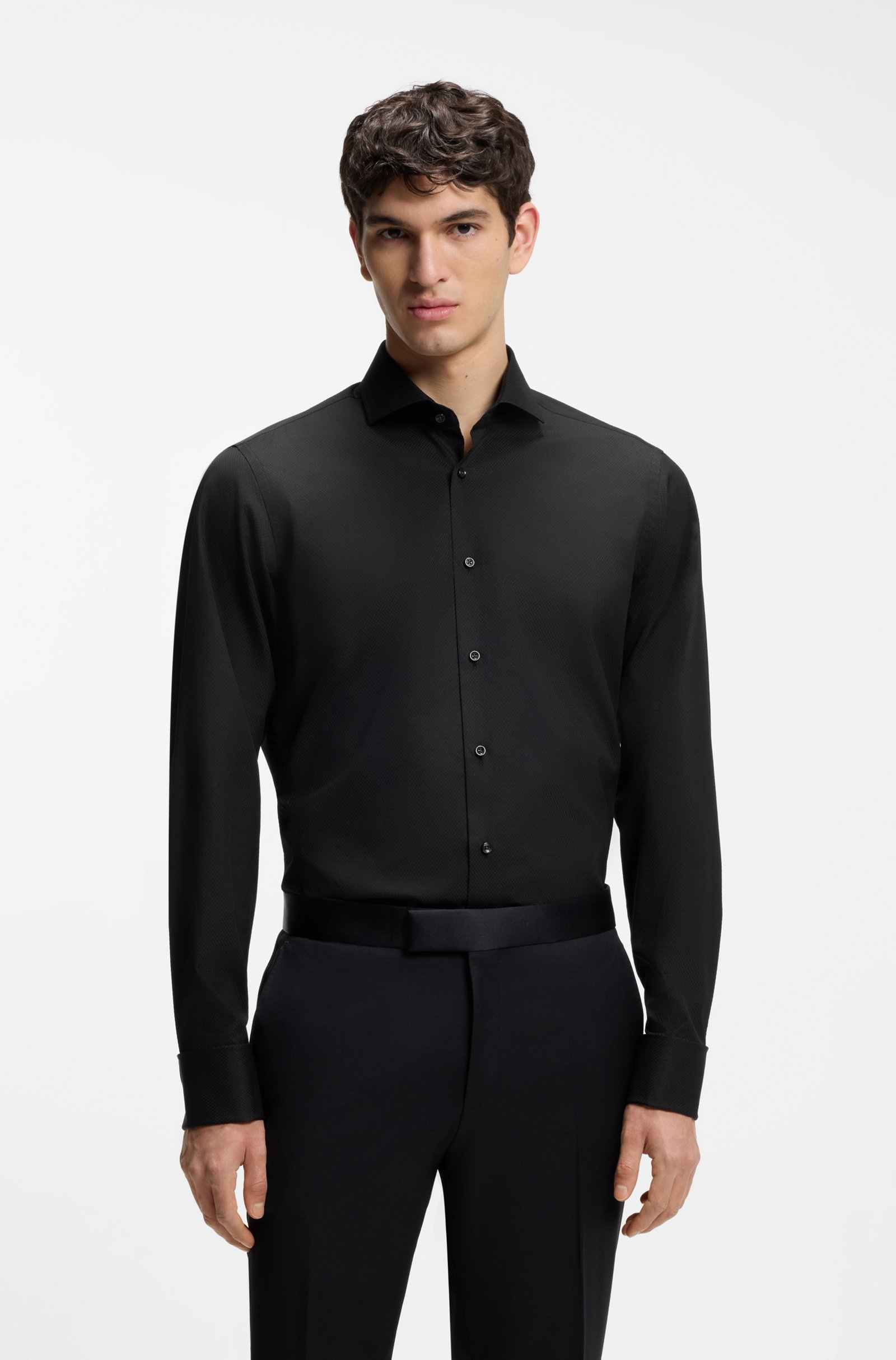 Regular-fit Shirt in Italian Cotton