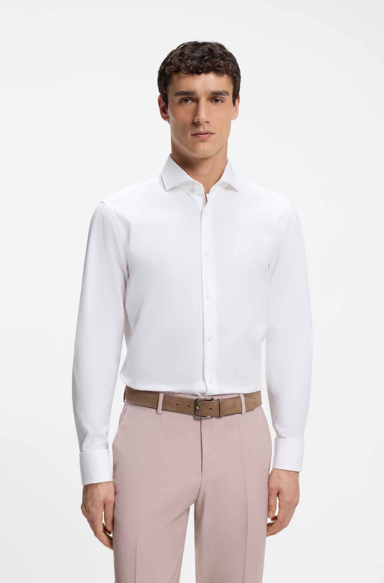 Regular-fit Shirt in Italian Cotton