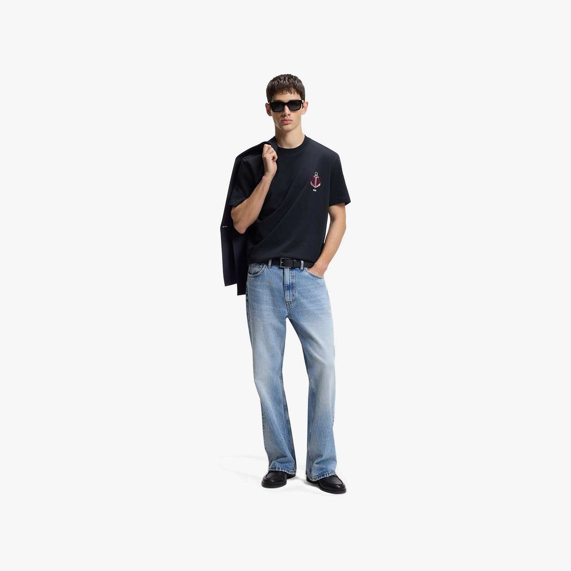 Relaxed-Fit Cotton T-Shirt with Sailing Artwork