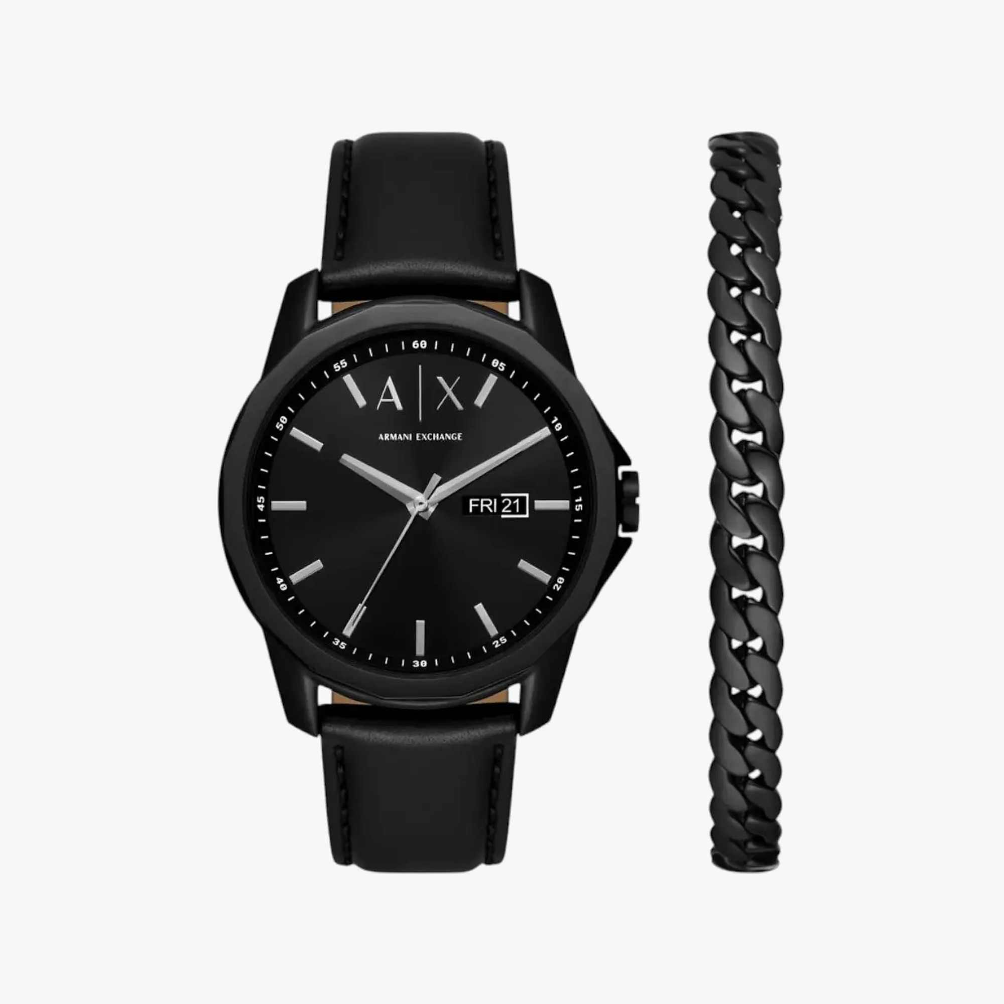 Black Stainless Steel Round Watch