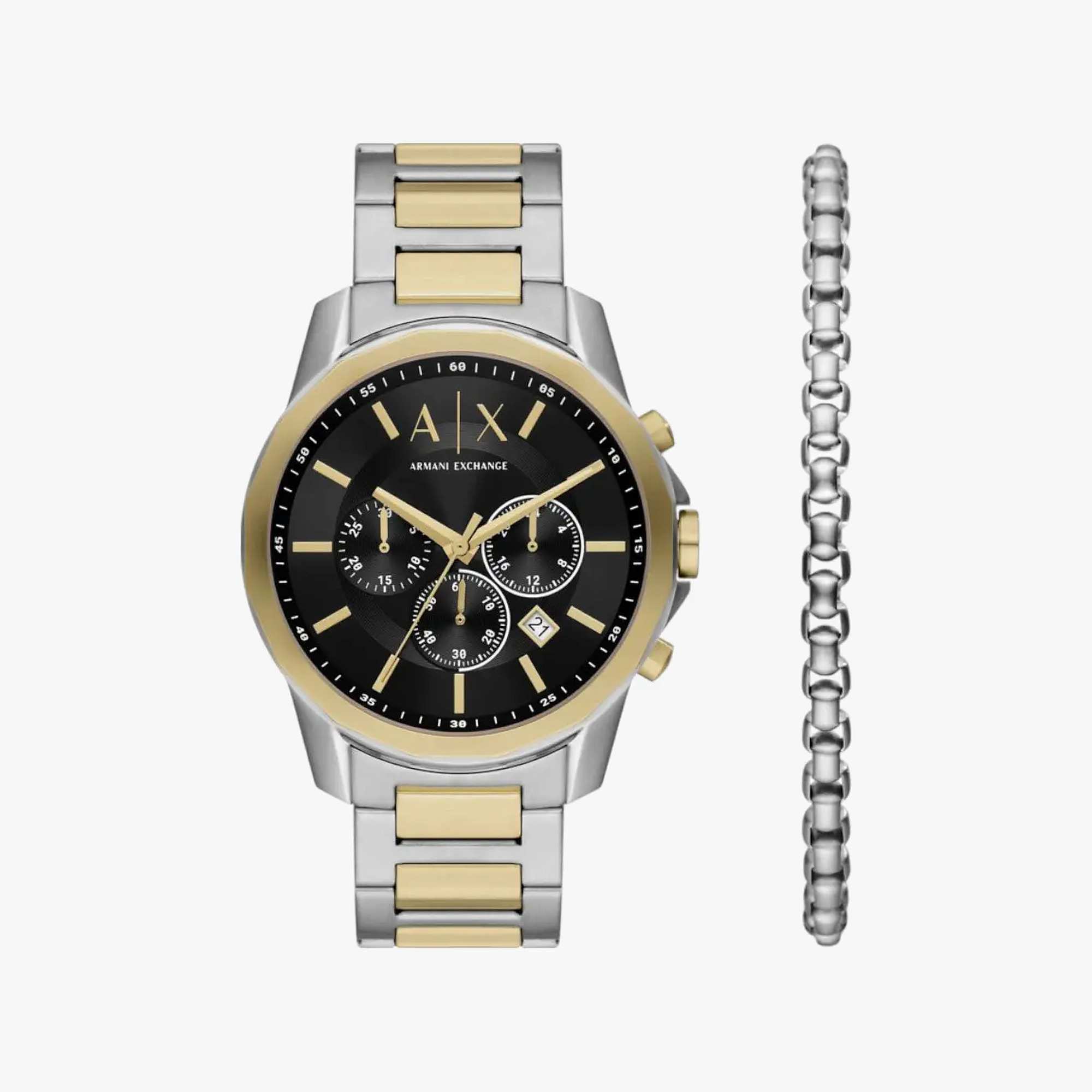 2-Tone Stainless Steel Round Watch