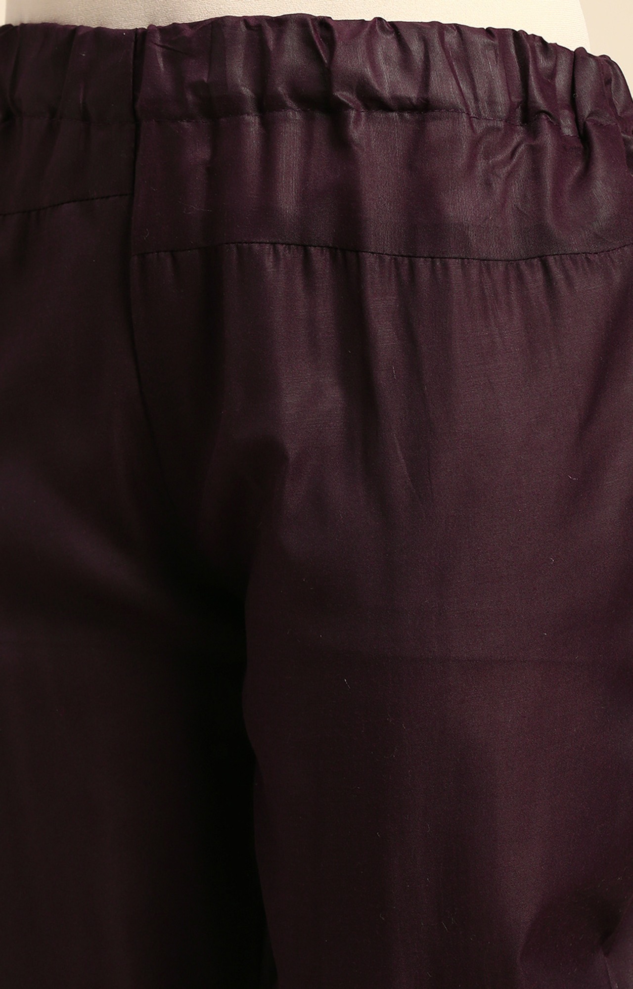 Shaily Women Wine Color Cotton Embroidered With Tessels Unstitched Dress Material-VF_JALGALU_WNE_DM
