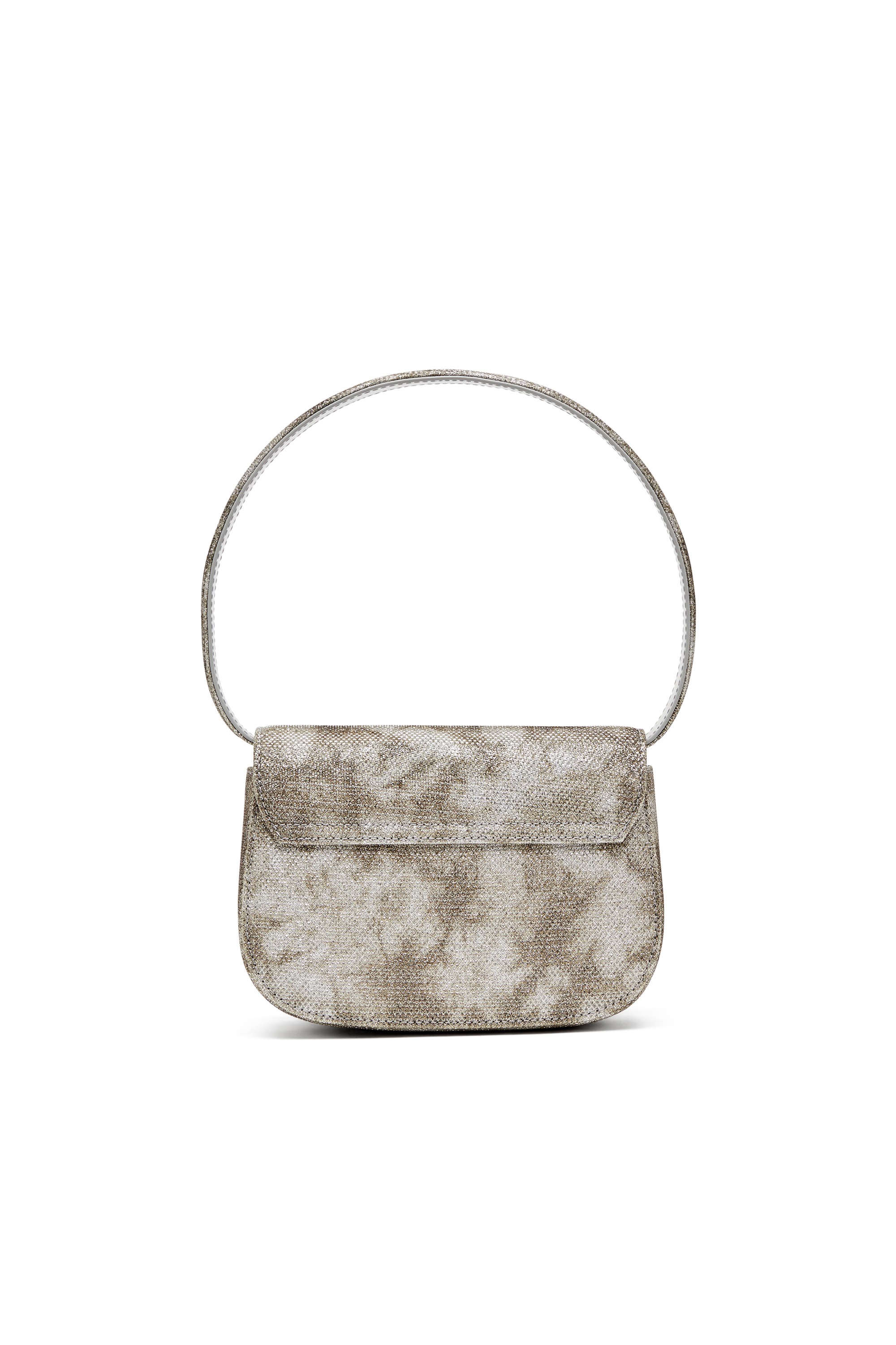 Green 1DR-Iconic shoulder bag in shimmer fabric