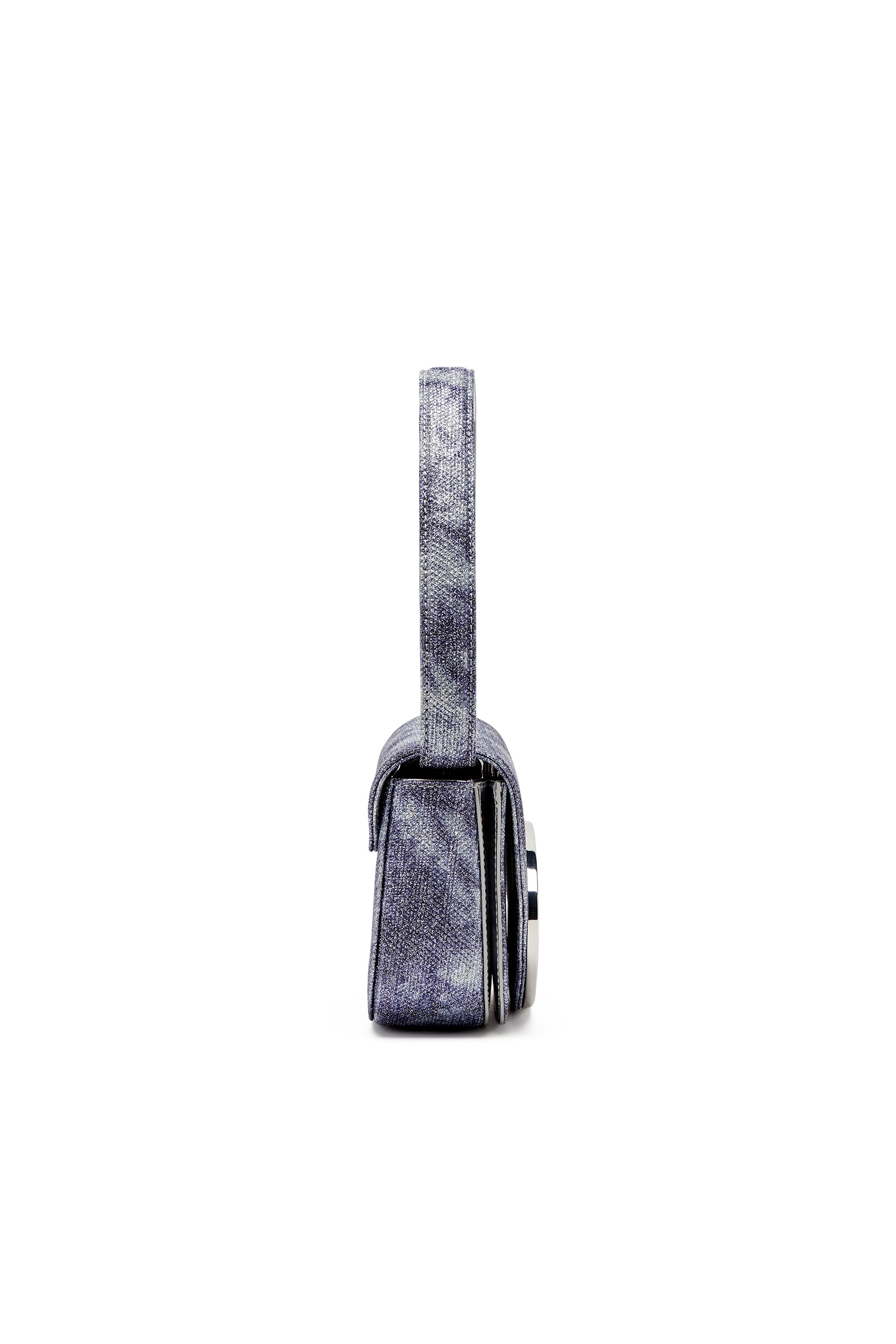 Blue 1DR-Iconic shoulder bag in shimmer fabric