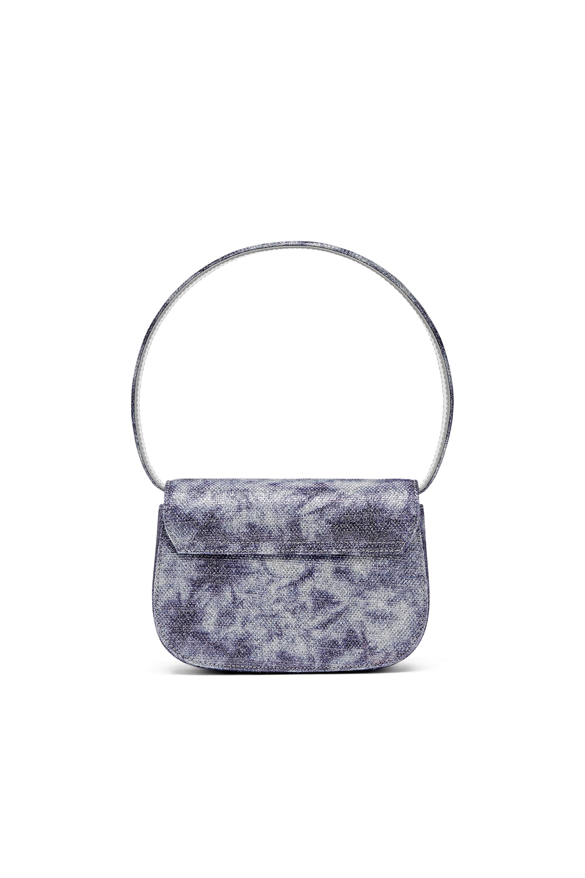 Blue 1DR-Iconic shoulder bag in shimmer fabric