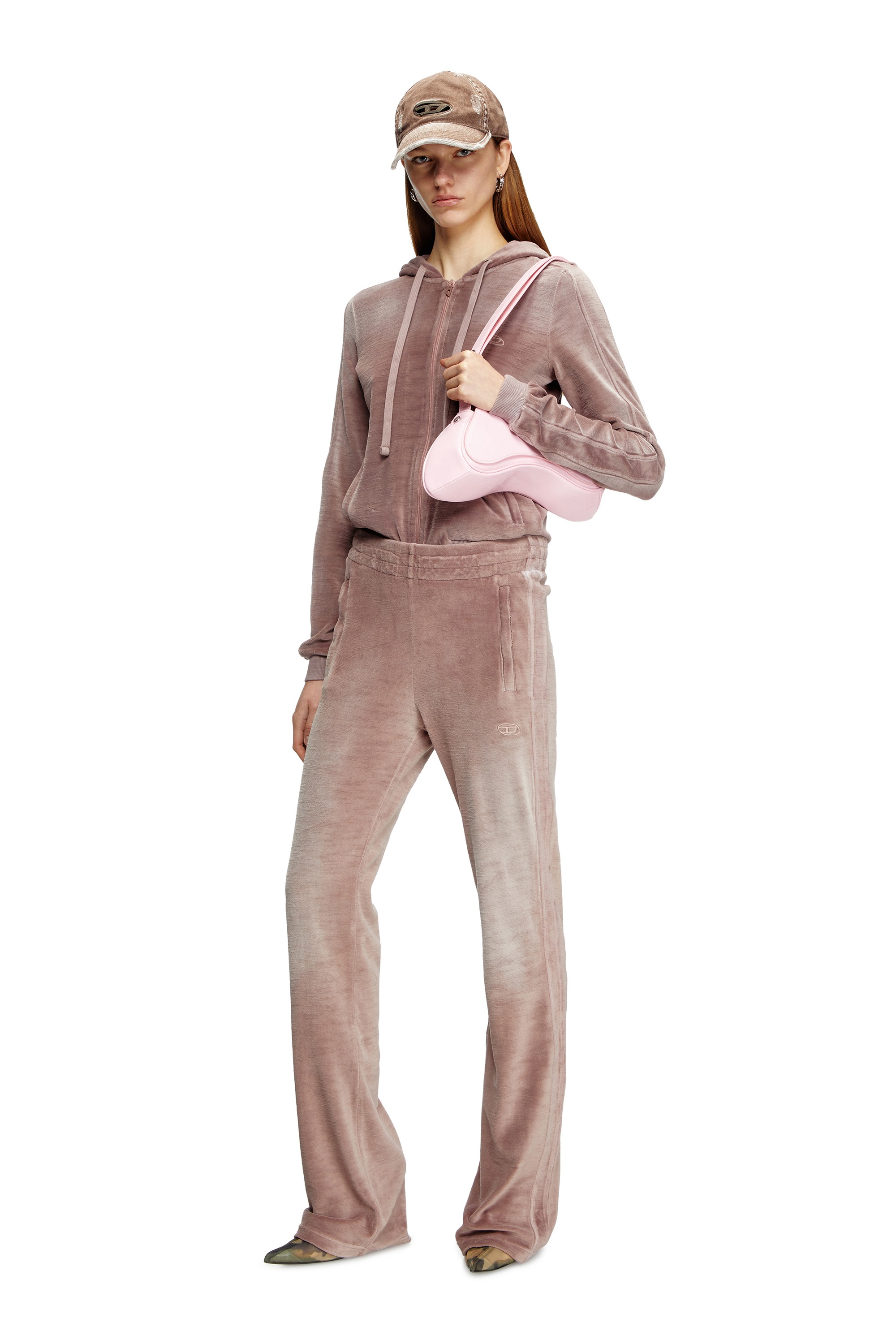 Pink Play-Crossbody bag in glossy PU