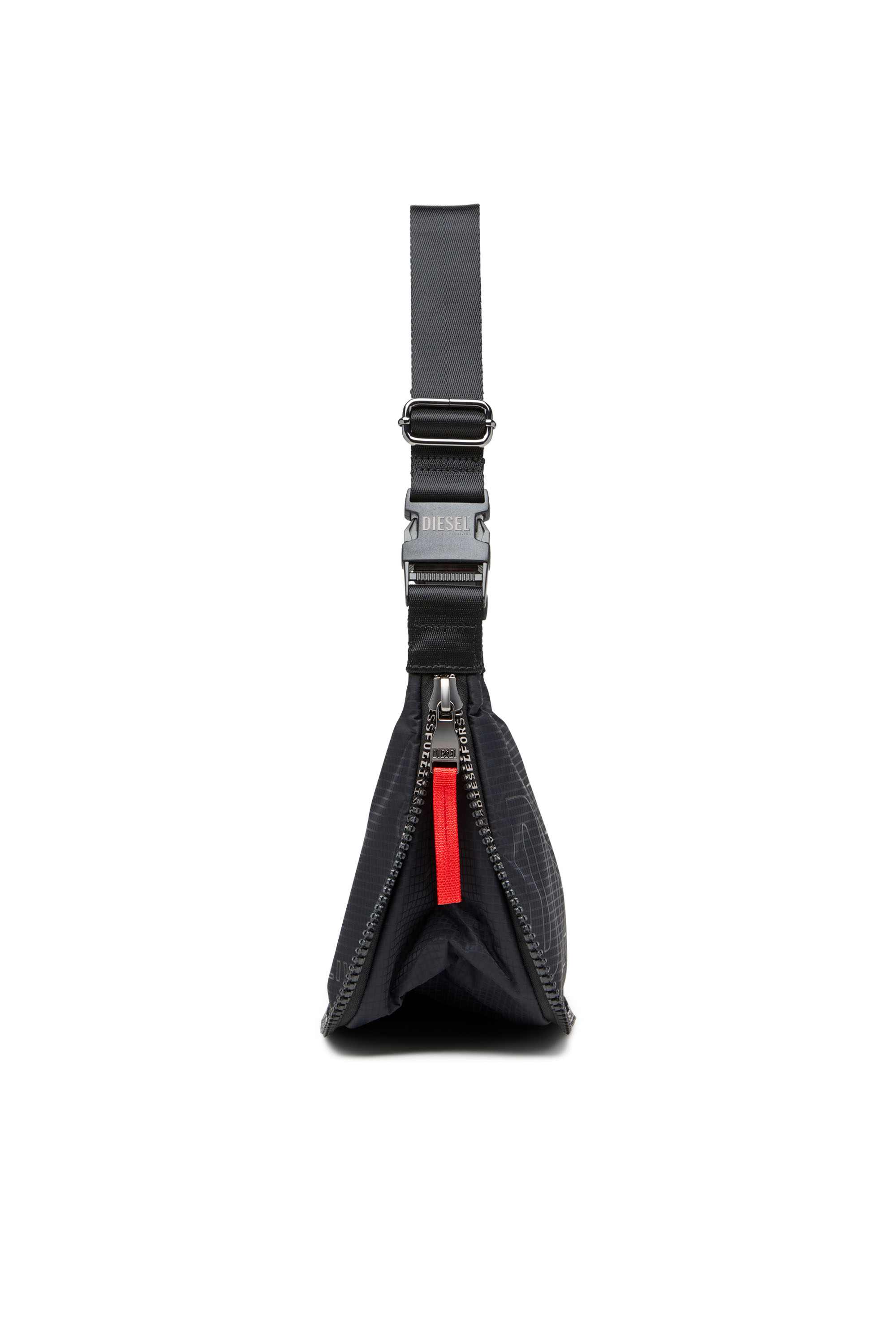 Black Zip-D X-Expandable utilitarian shoulder bag