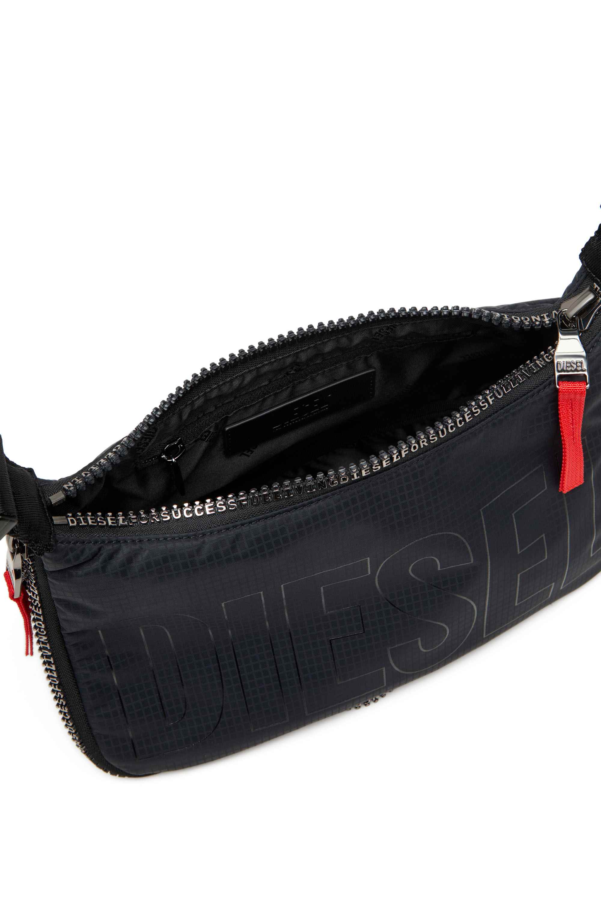 Black Zip-D X-Expandable utilitarian shoulder bag