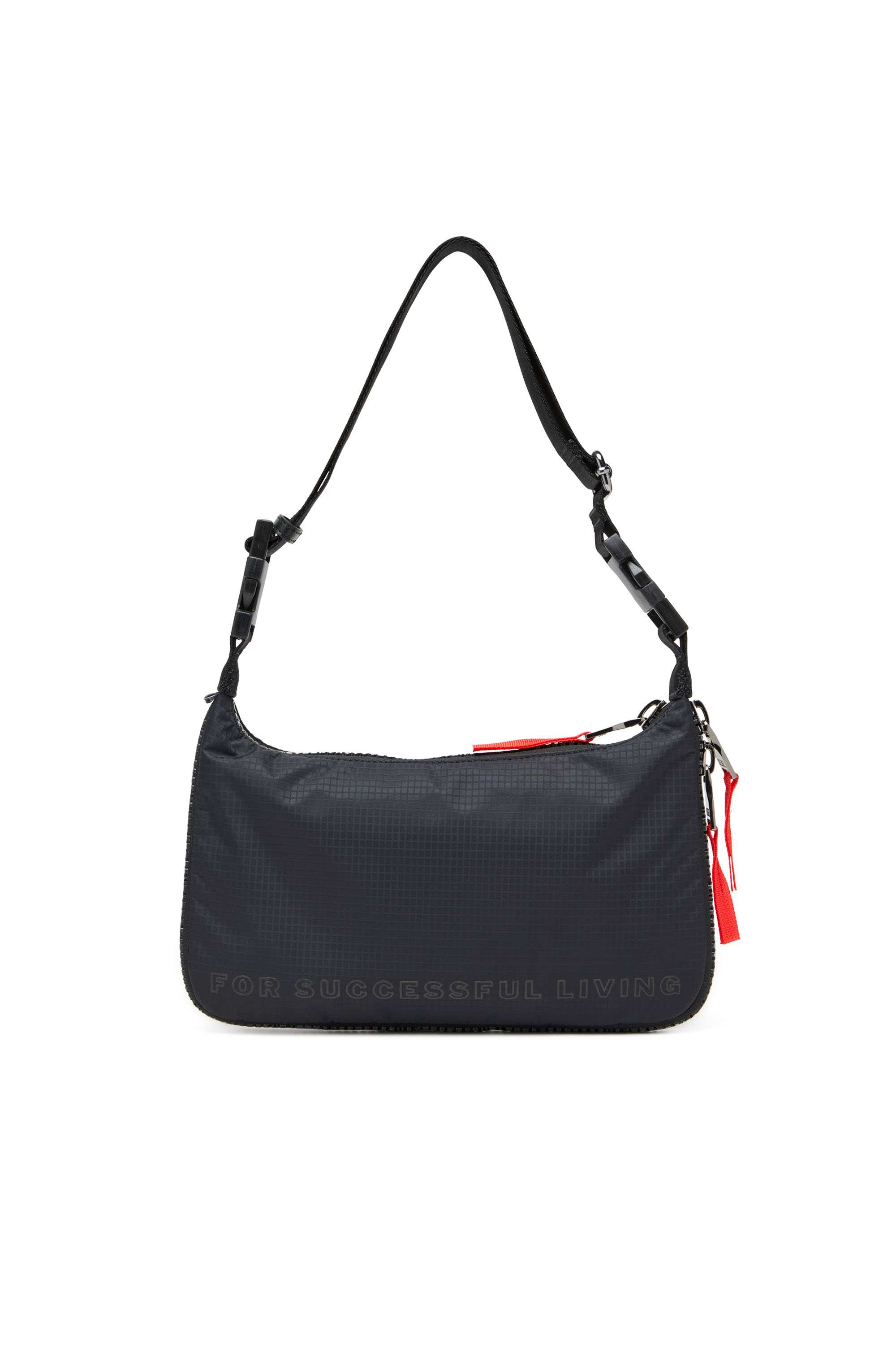 Black Zip-D X-Expandable utilitarian shoulder bag