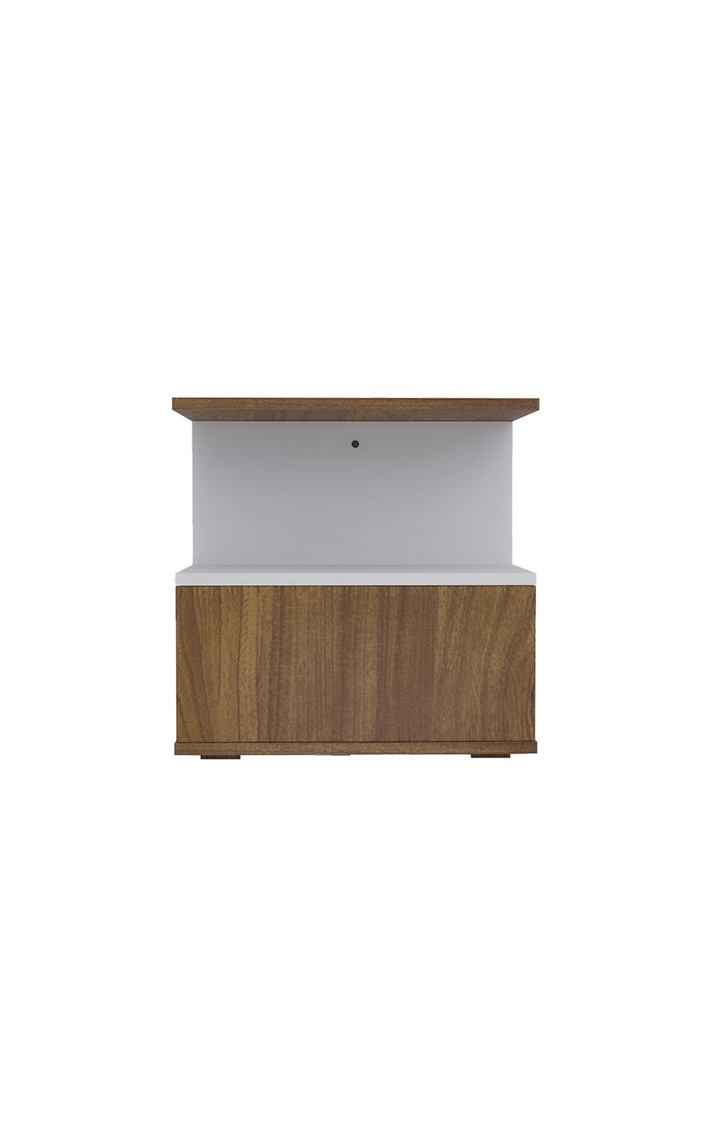 NEUDOT BATIAN Engineered Wood Coffee Table | Centre Table with Storage for Drawing Rooming, Living Room and Office (Finish Color - Teak)