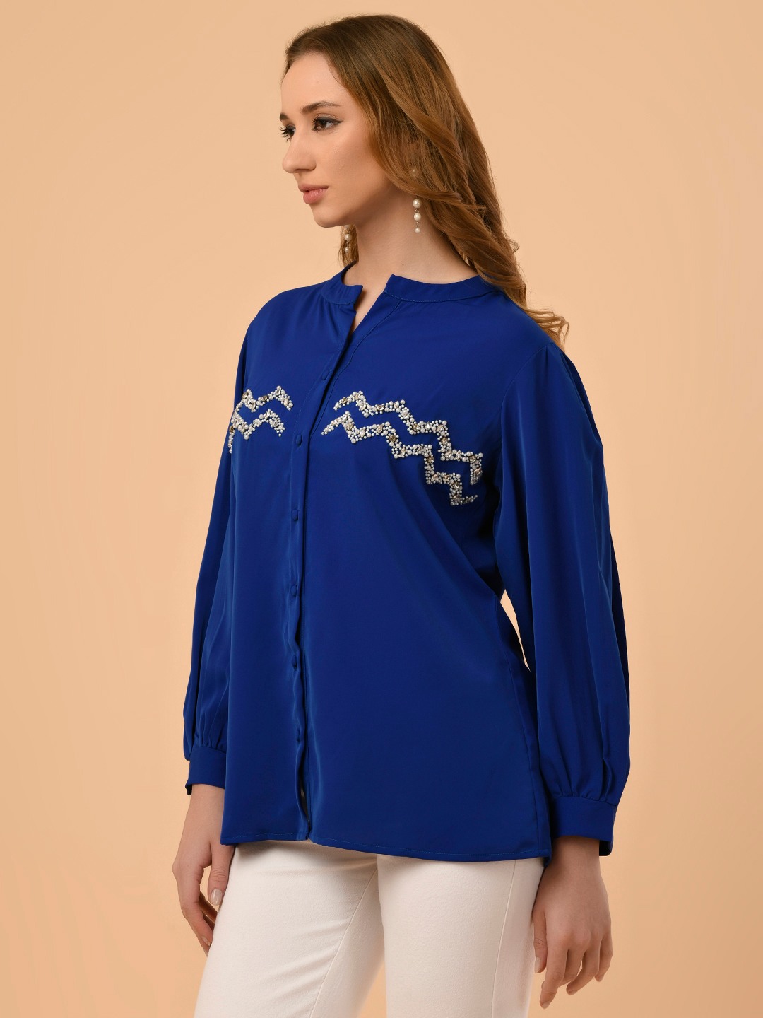 ALBION SMART LADIES BLUE TOP