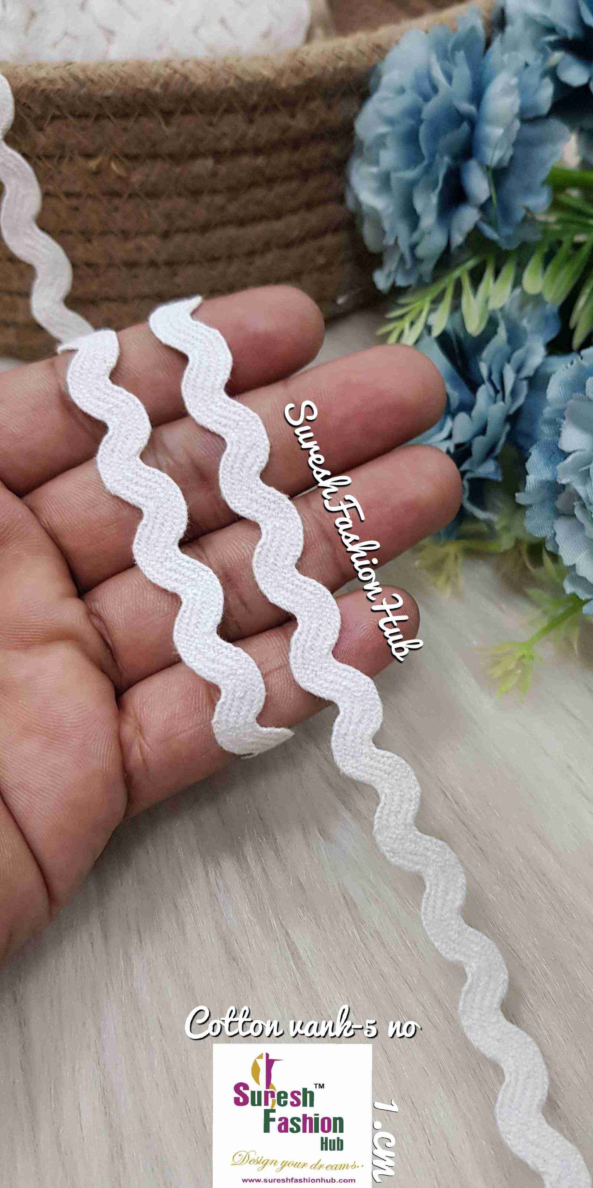 Loomed White Cotton Vank laces