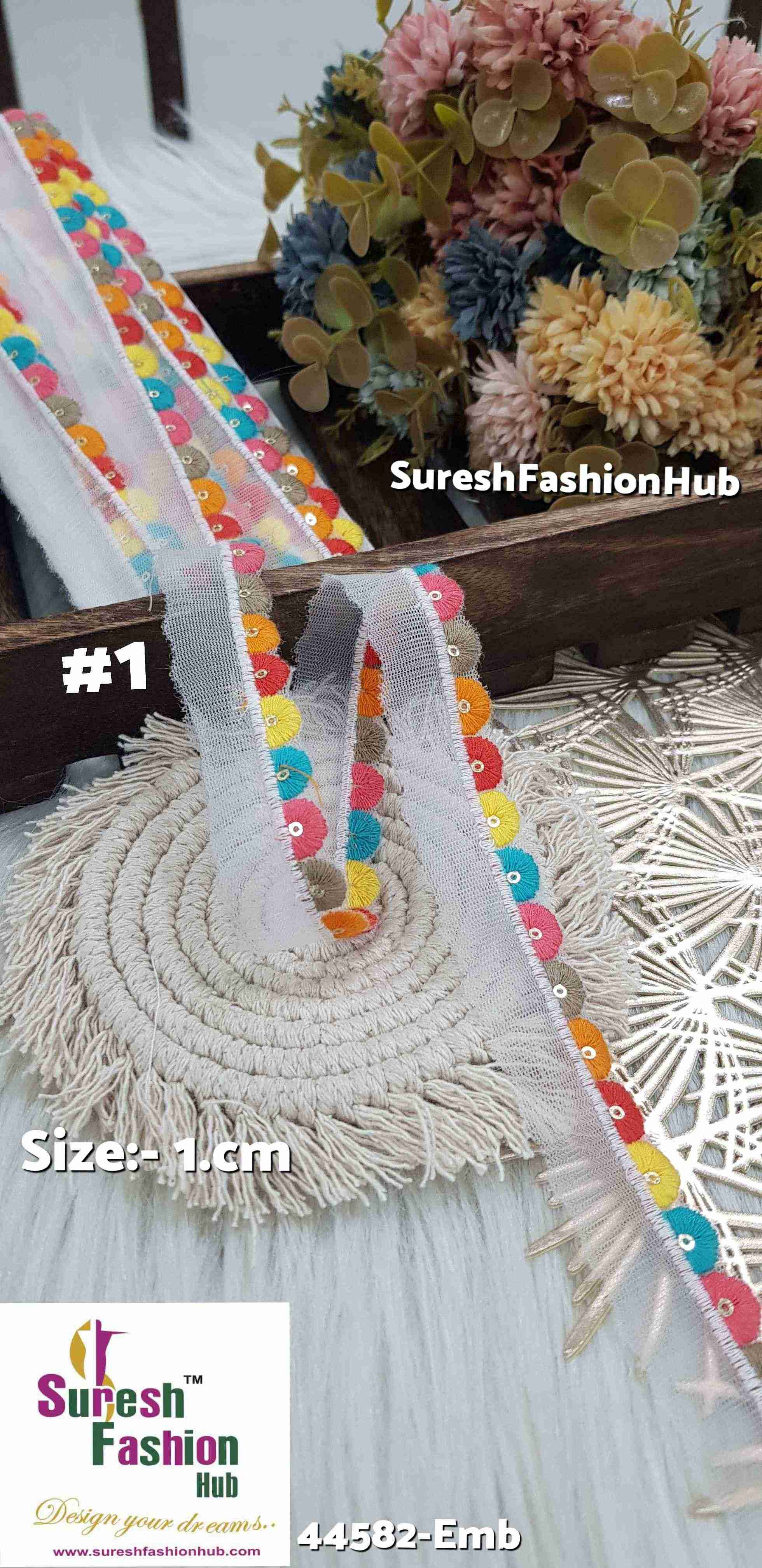 Colorburst Scallop Lace