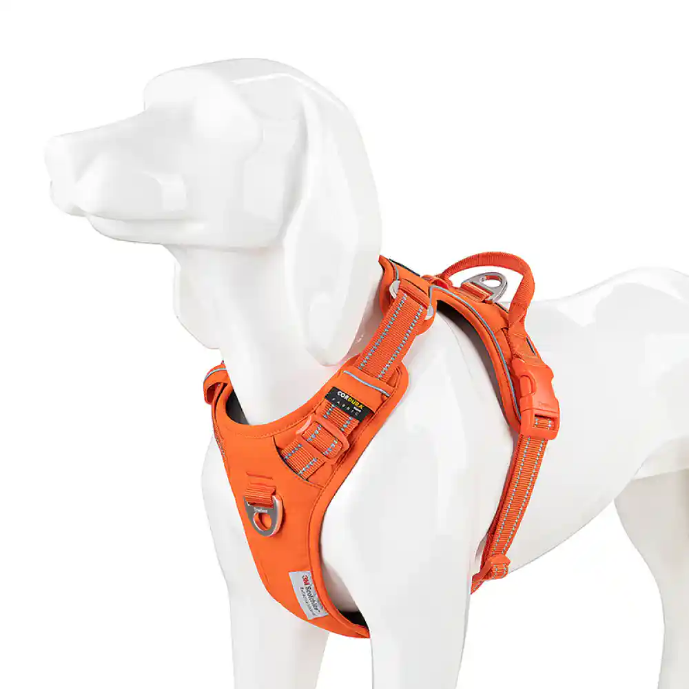 Barkbutler Truelove Harness With Reflective Fabric - Orange