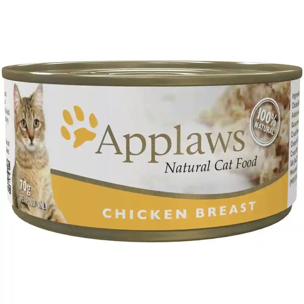 Applaws Chicken Breast Tinned Cat Wet Food, 70 g