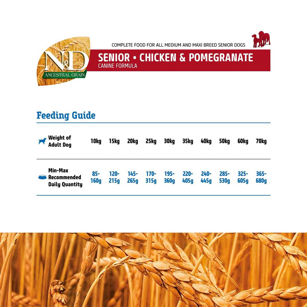 Farmina N&D Ancestral Grain Chicken & Pomegranate Puppy Medium/Maxi Dry Dog Food - 2.5 Kg