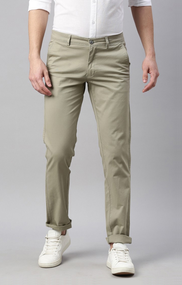 Kip Beige Plain Weave Casual Cotton Blend Trousers - Trendyol