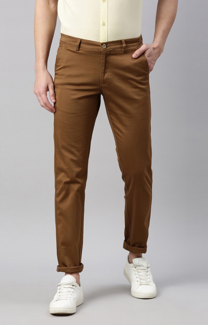Brown Cotton Trousers  Crimsoune Club