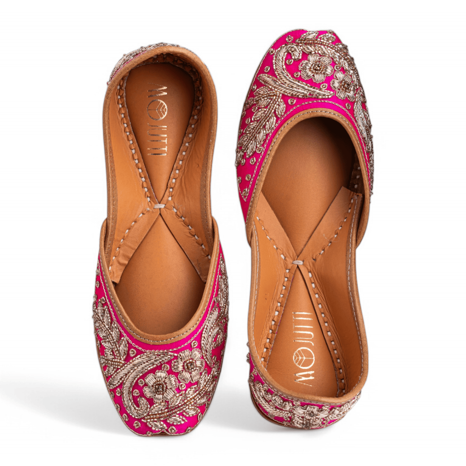 Women Rani Gold Embroidered Ethnic Jutti