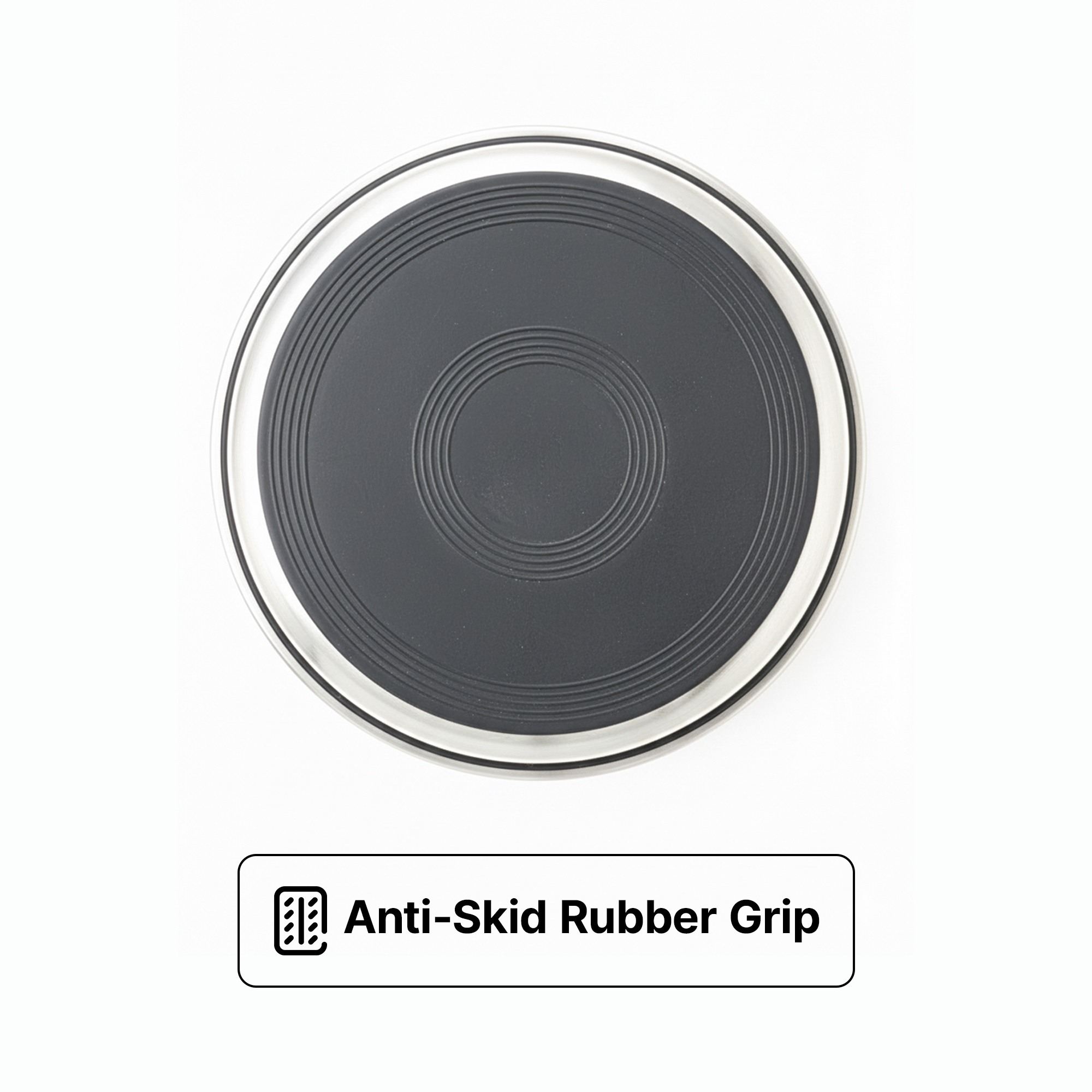 Ezra Anti Skid Rubber Grip, Stainless Steel Bowls for Dog, Red