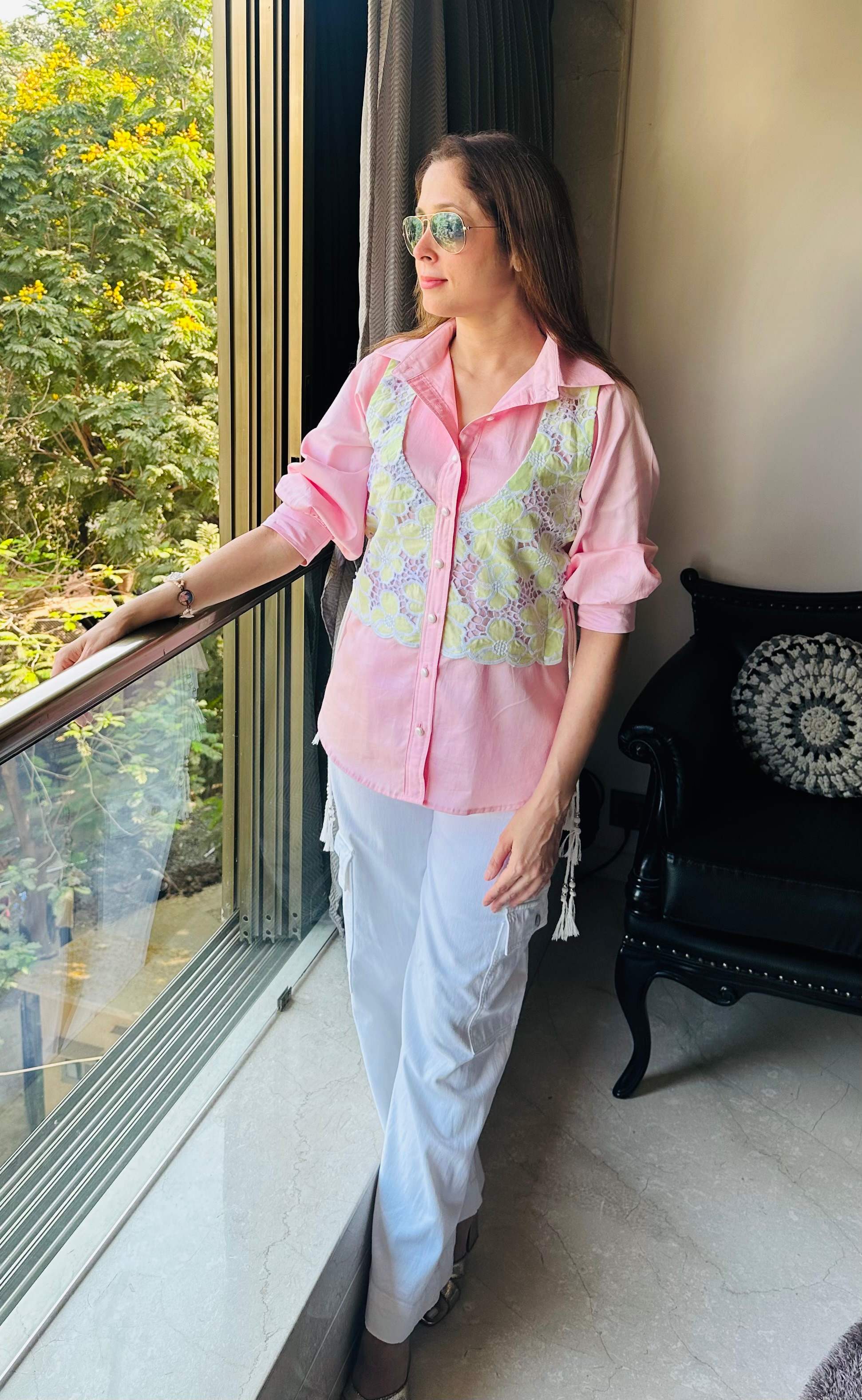Pink Waistcoat shirt