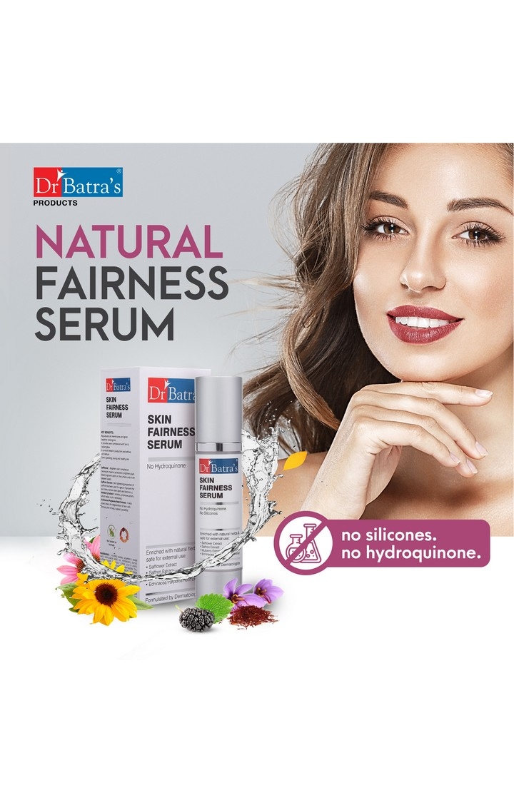 Dr Batra's | Dr Batra's Skin Fairness Serum - 50 G, Face Wash Oil Control - 100 gm, Natural Skin Lightening Cream - 100 gm and Intense Moisturizing Cream -100 G  (Pack of 4) 2