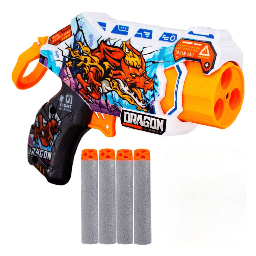 Fire Force Graffiti Blaster with 4 Soft Darts, 8Y+