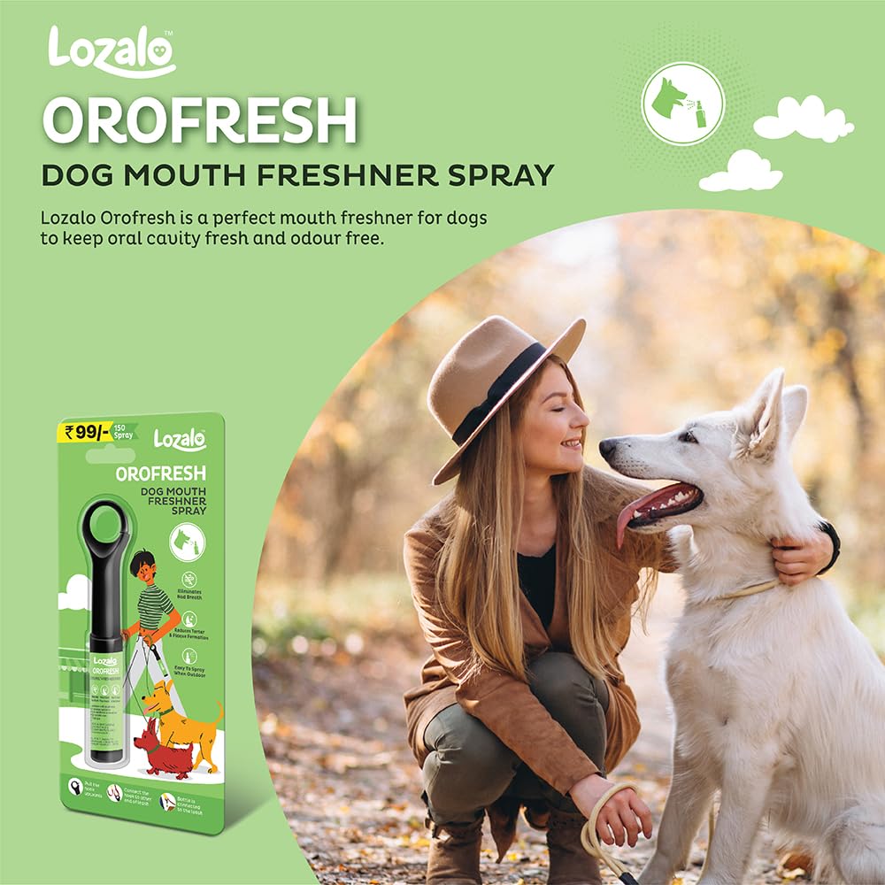 Lozalo Orofresh Dog Mouth Freshner Spray, 22 ml