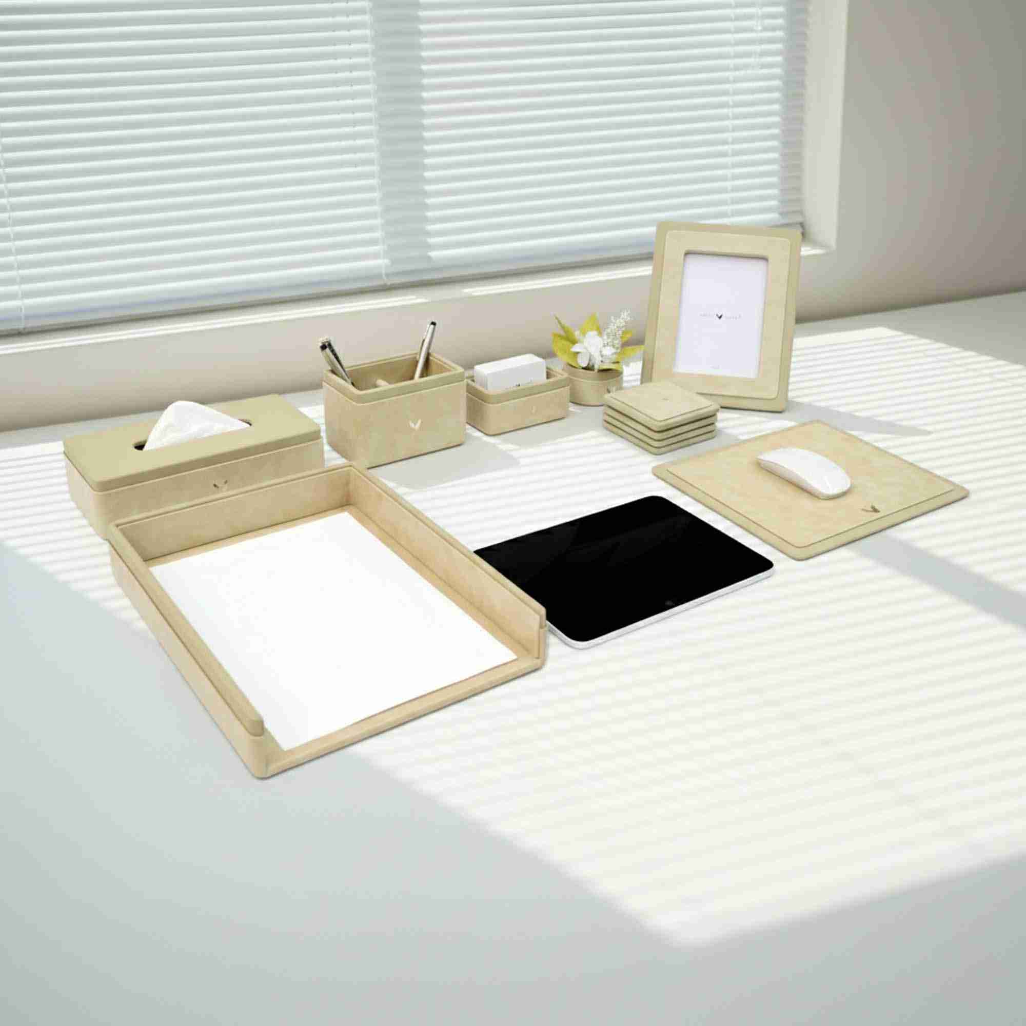Desk Set | Light | SO8 | Moderno | Cream