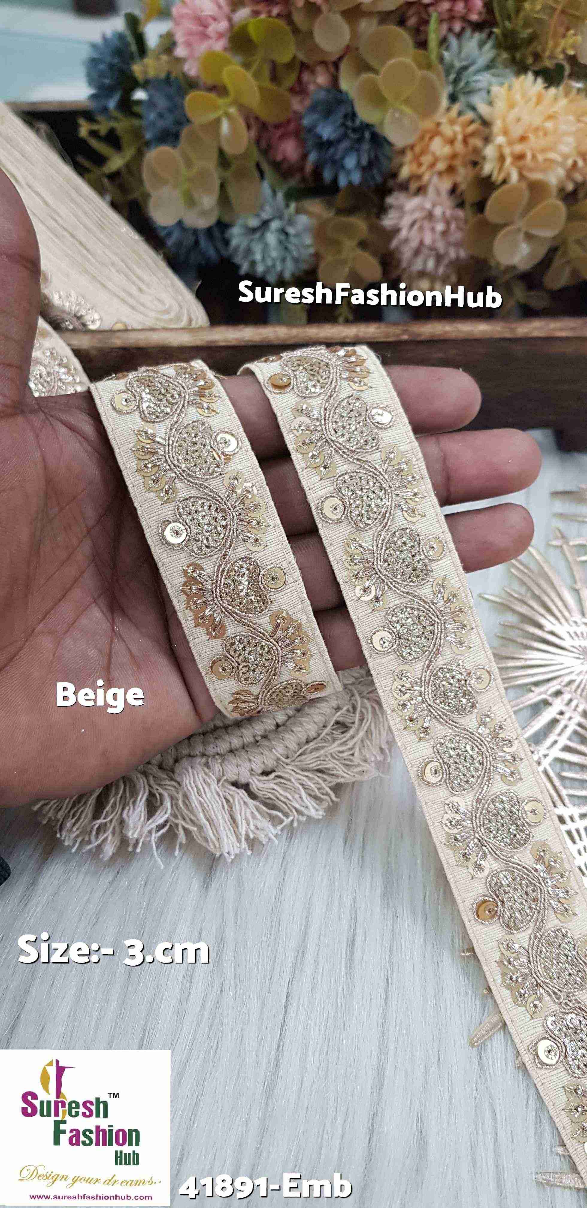 Begie Colour Luxe Zari Embroidered Lace Roll