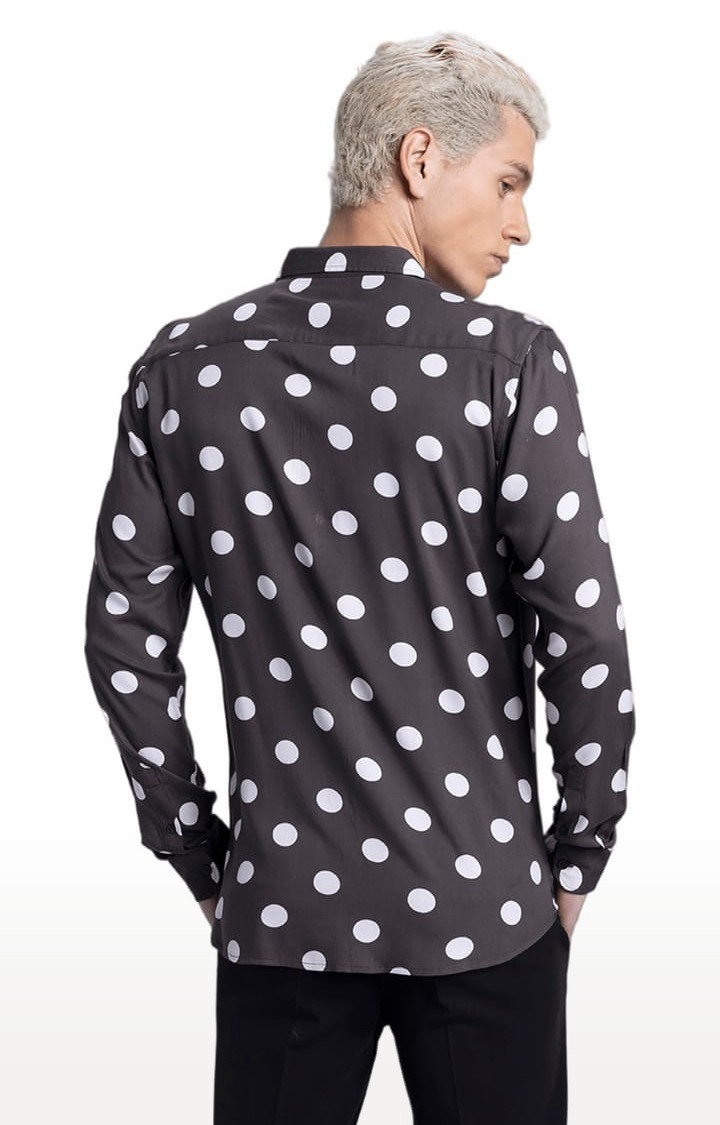 Men's Flecks Grey Polka Dot